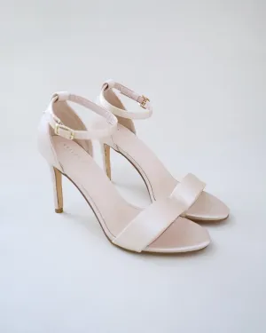 Satin High Heel Wedding Sandals