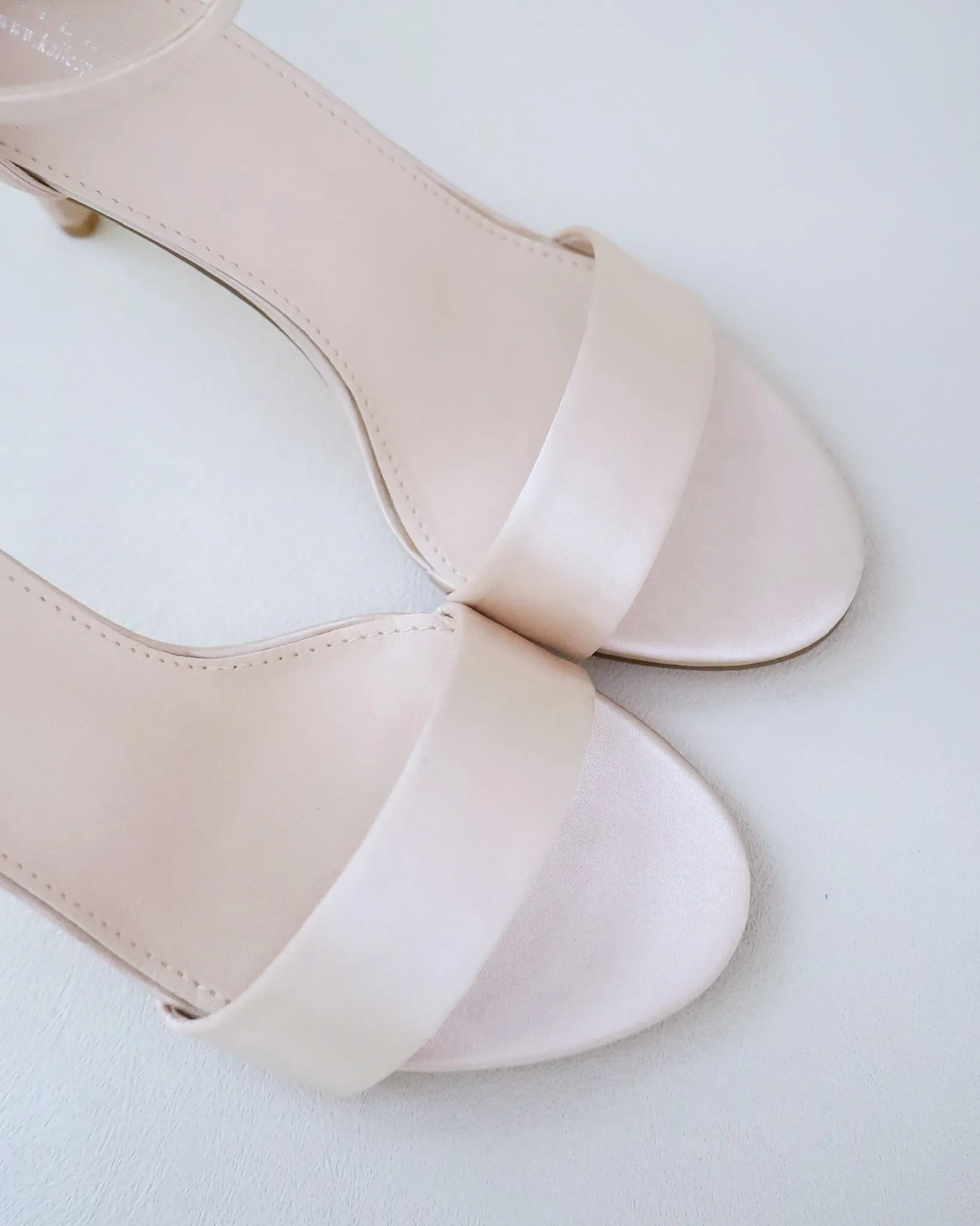 Satin High Heel Wedding Sandals