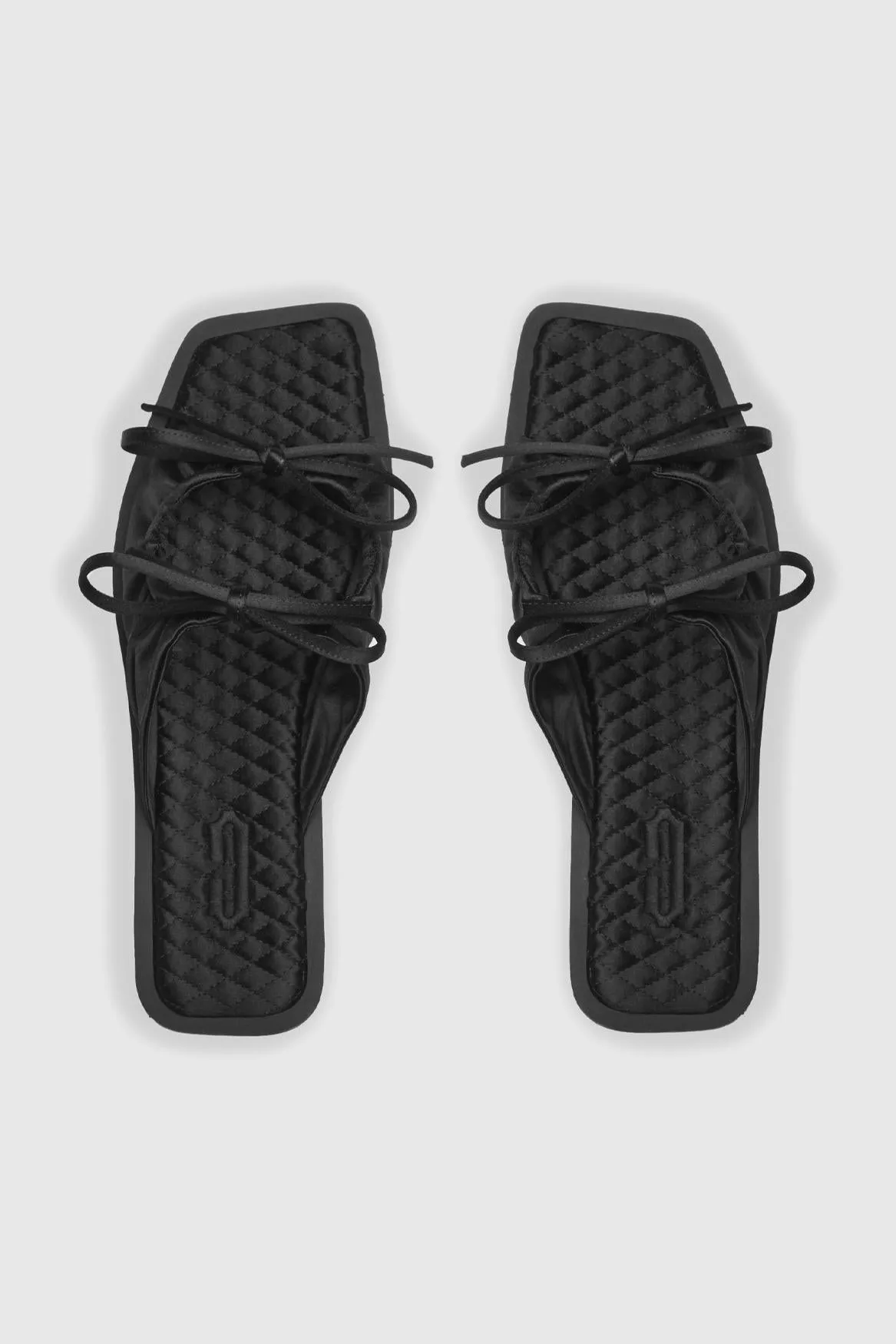 SATIN SLIDES - NOIR