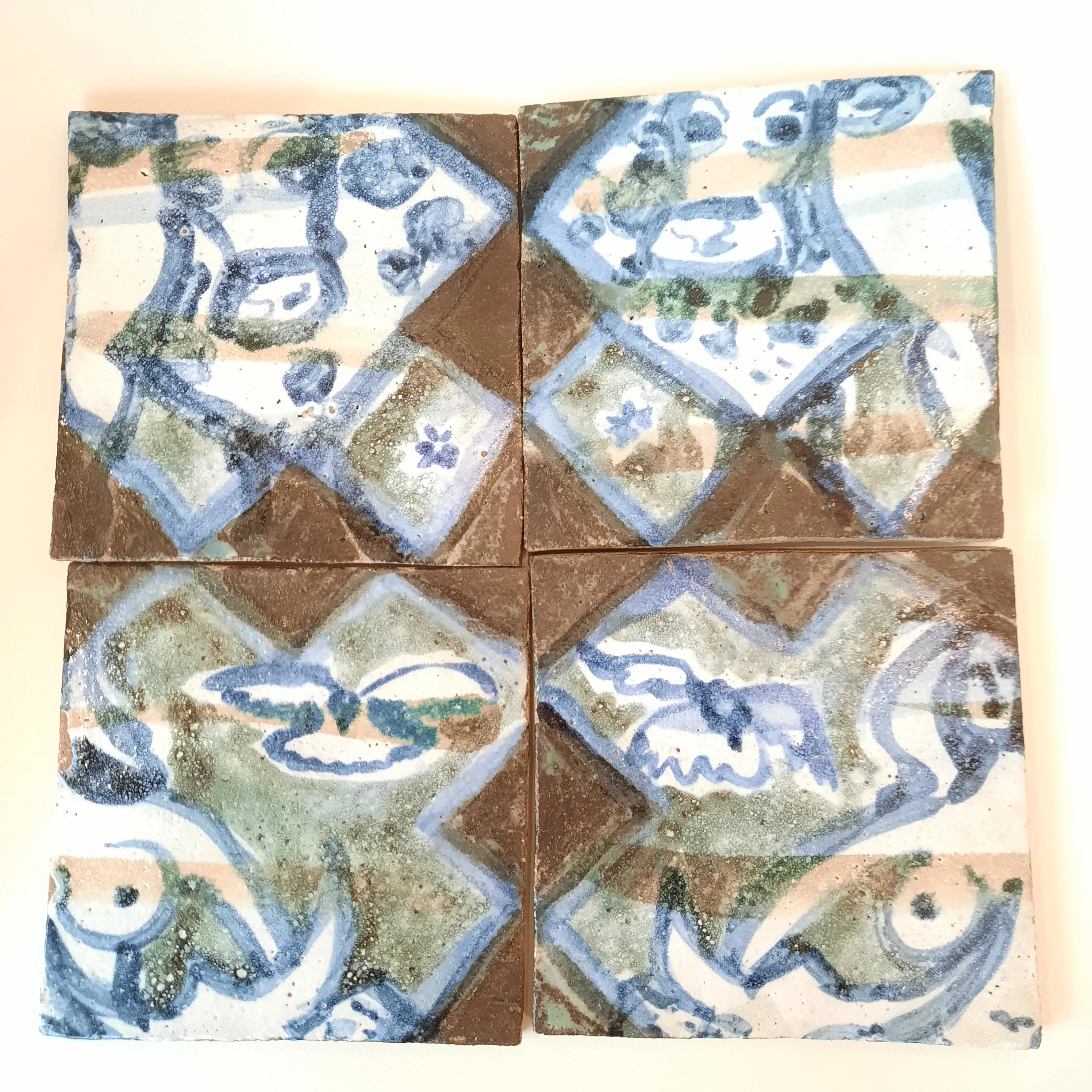 Schomer Lichtner Vintage Handpainted Tiles