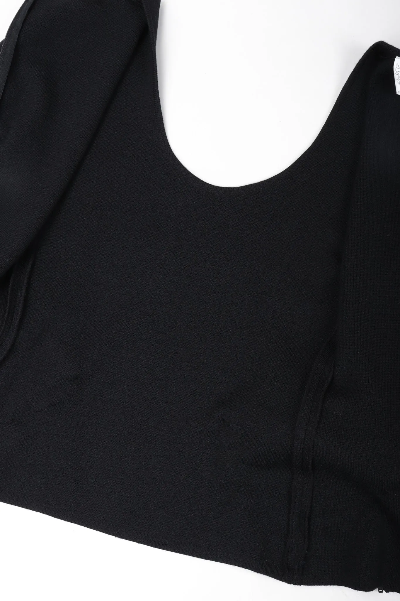 Scoopneck Hip Bustle Top