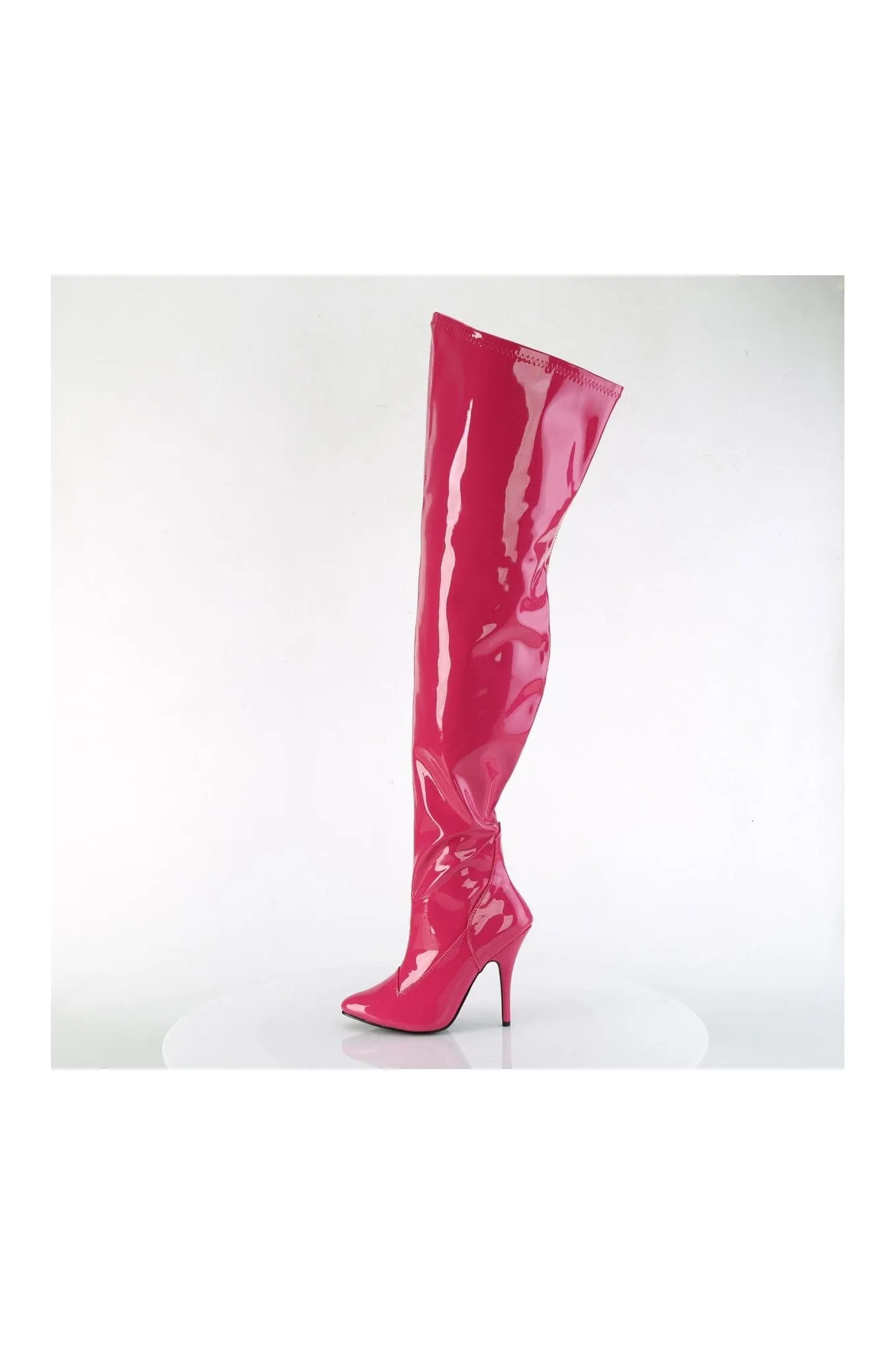 SEDUCE-3000WC Pink Patent Thigh Boot