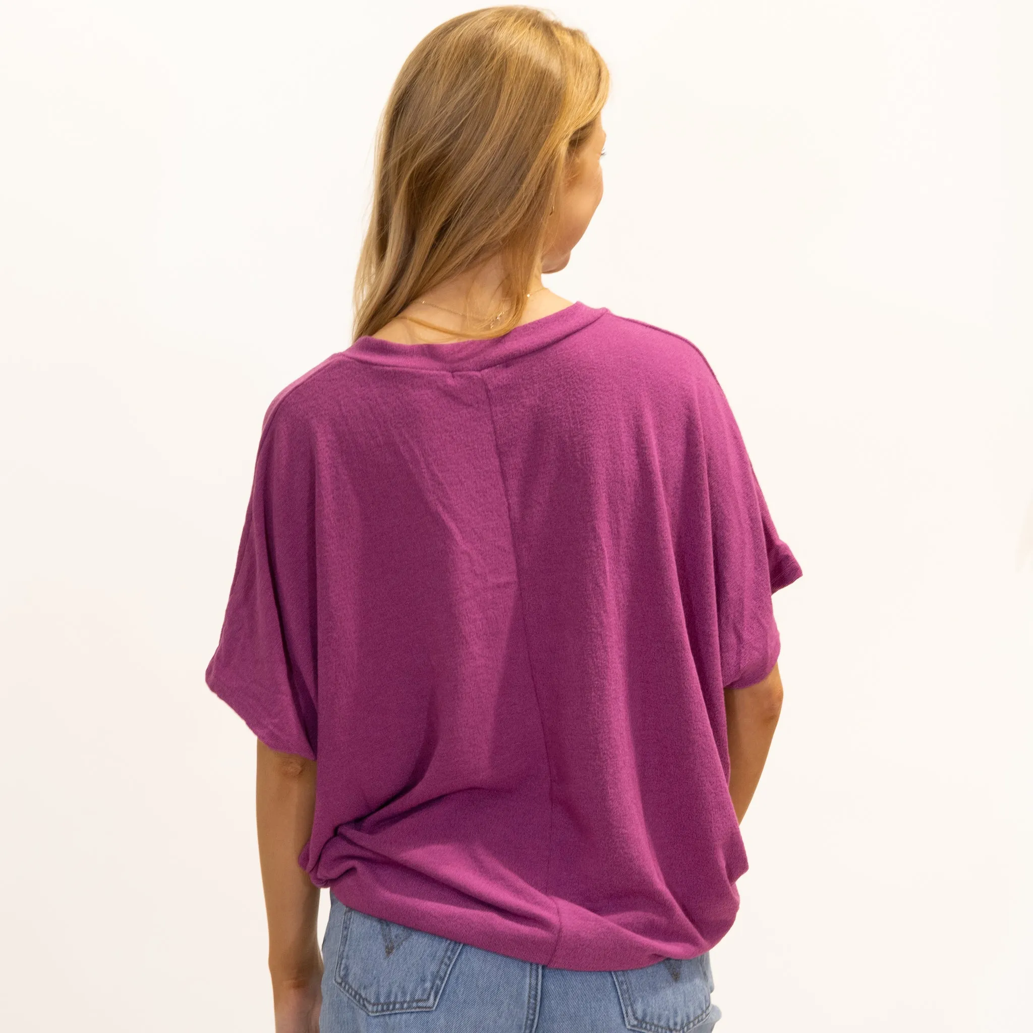 Short Sleeve Cocoon No Pocket Top