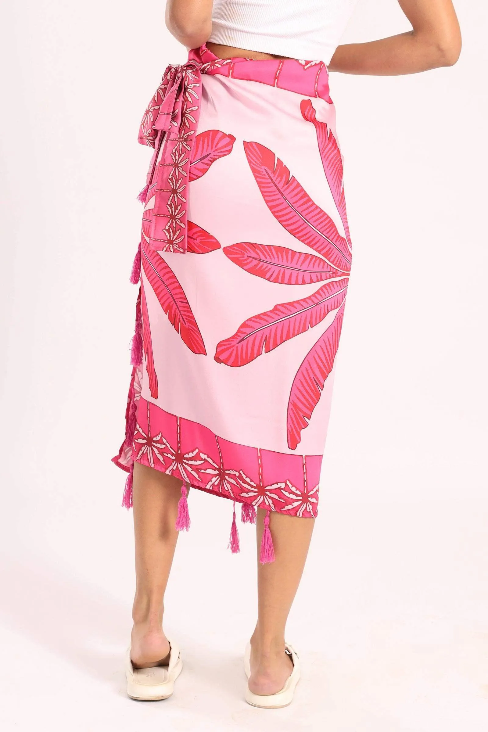 Side Tie Knot Beach Skirt