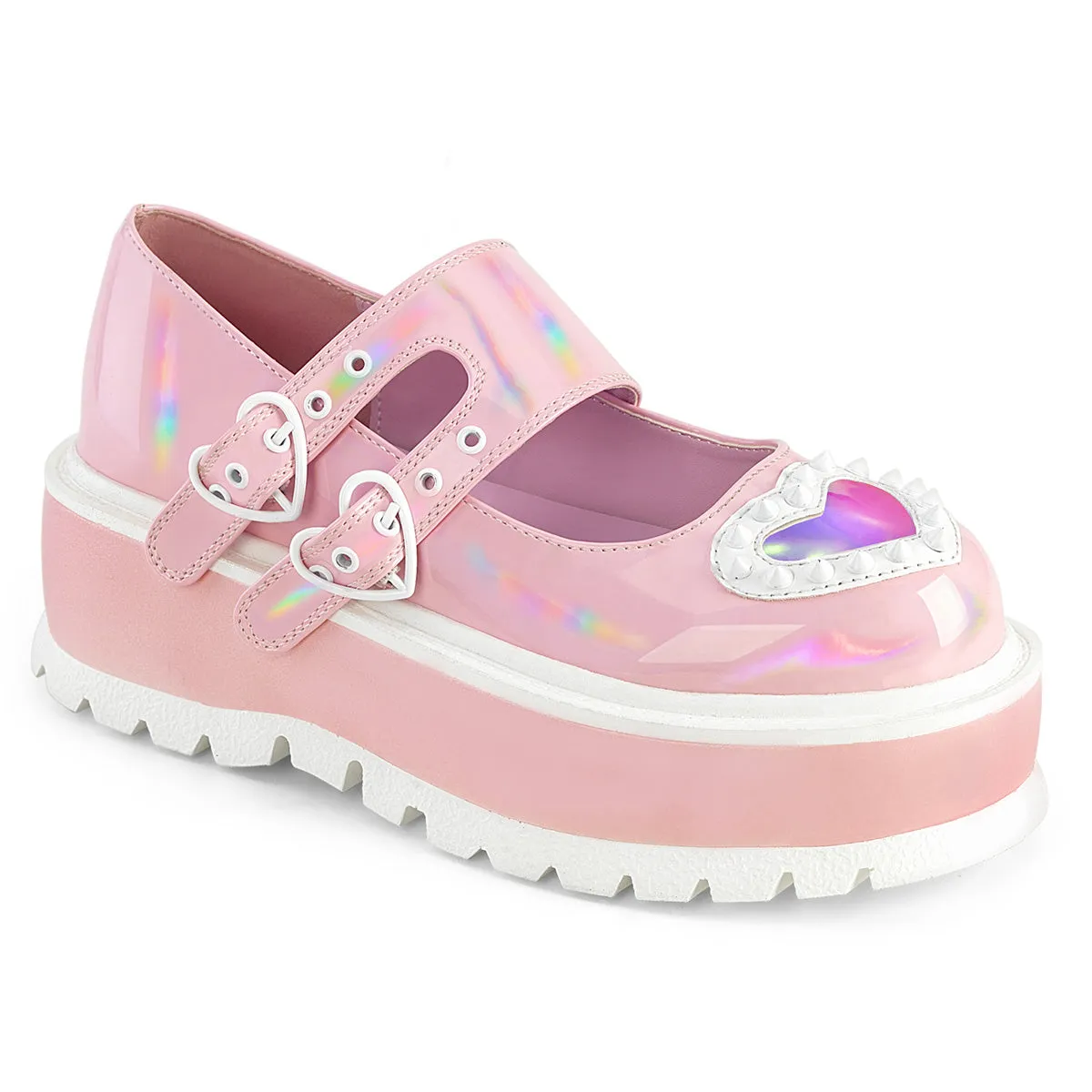 SLACKER-25  Baby Pink Holo Patent