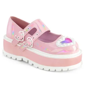 SLACKER-25  Baby Pink Holo Patent