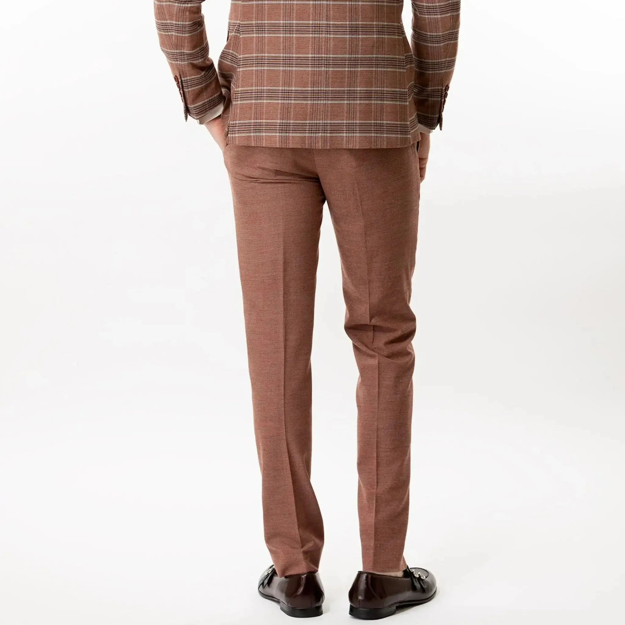 Slim Fit Trousers Rusty Brown
