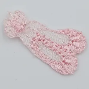 Soft Pink Ballet shoes Embroidered Patch Iron on Ballerina patches Dance Shoes Appliques for DIY Scrapbooking Elements Crafting Ideas #935