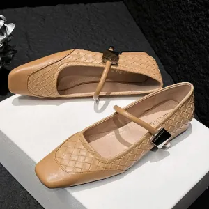Square Toe Flats Loafers