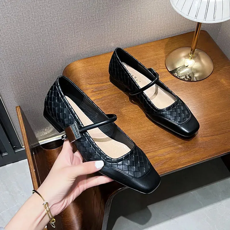 Square Toe Flats Loafers