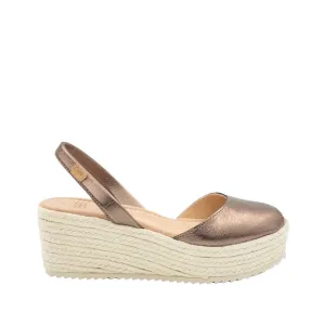 Standard Leather Menorcan Sandal With Metallic Touch For Women - 2580 Vico Las Vegas