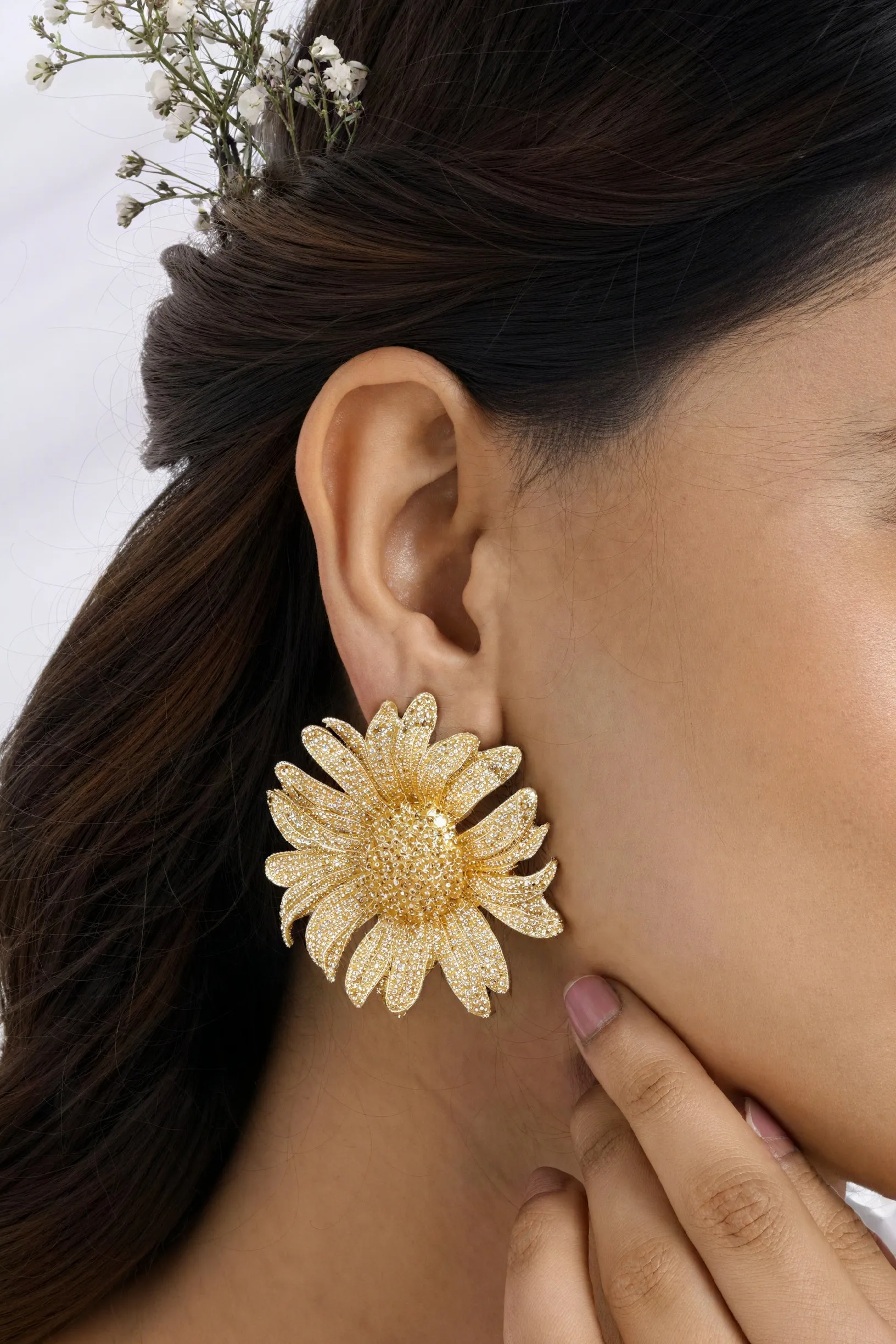 Statement Daisy Drop Earrings
