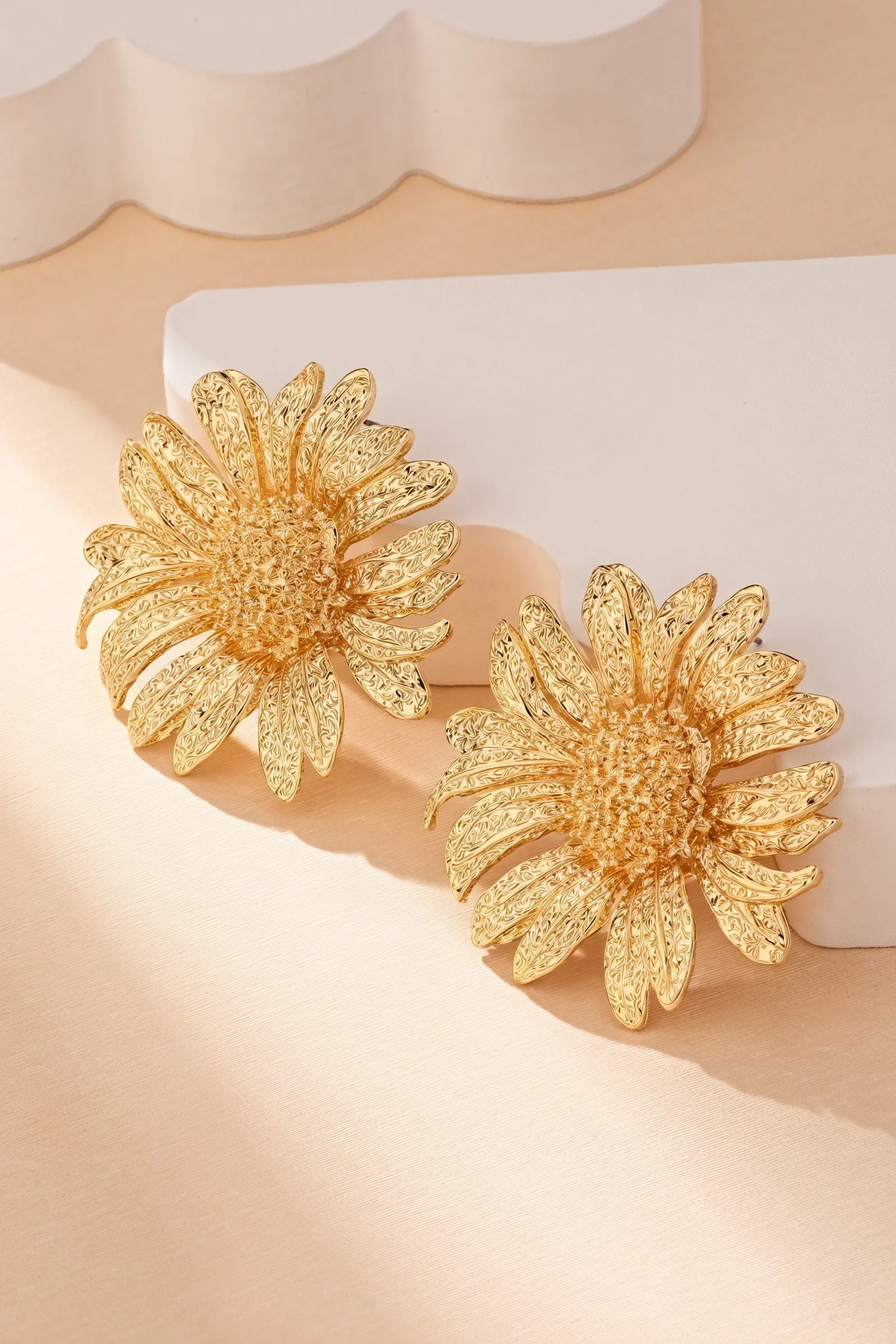 Statement Daisy Drop Earrings