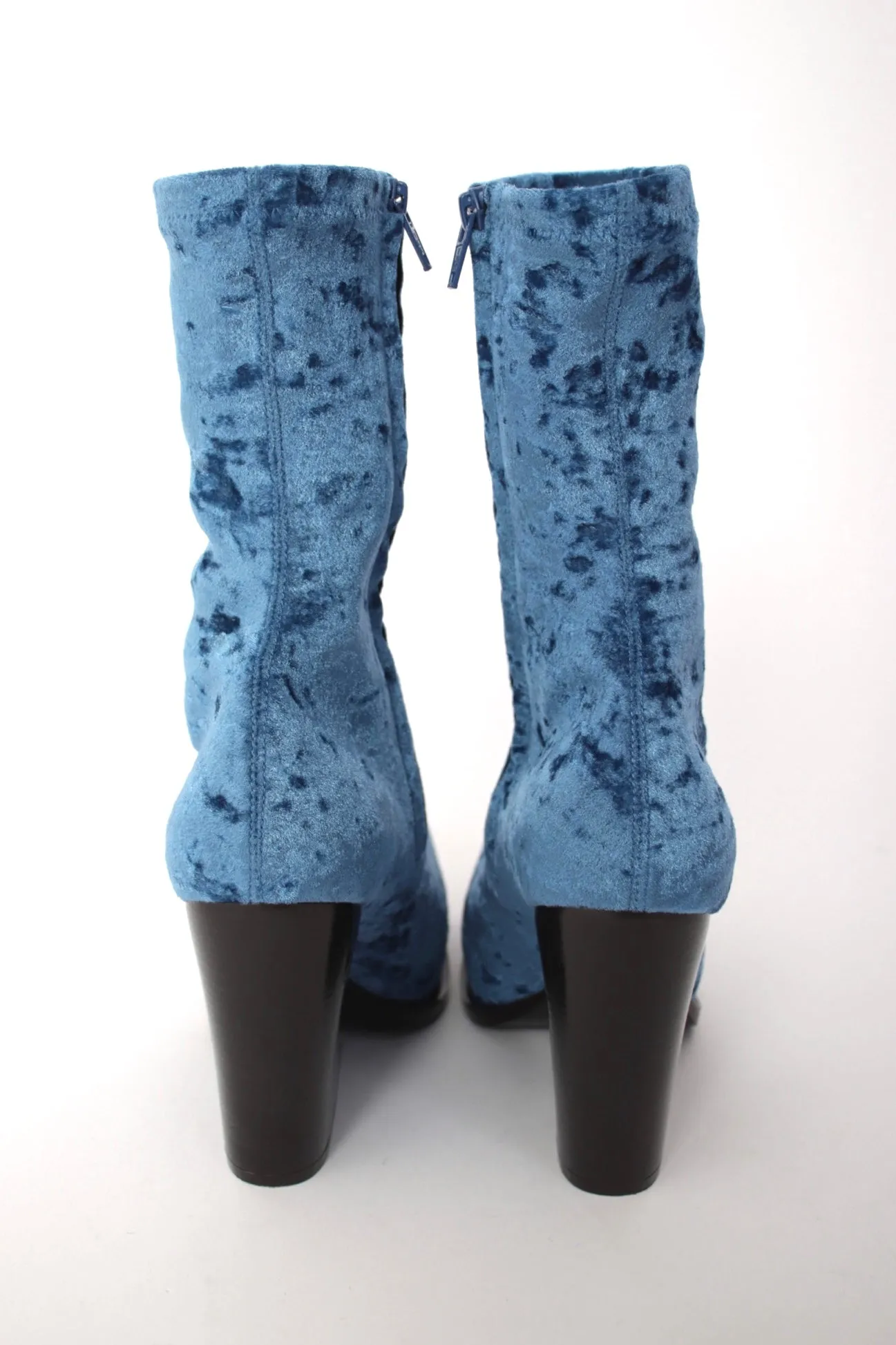 Stella McCartney Cowboy Crushed Velvet Boots