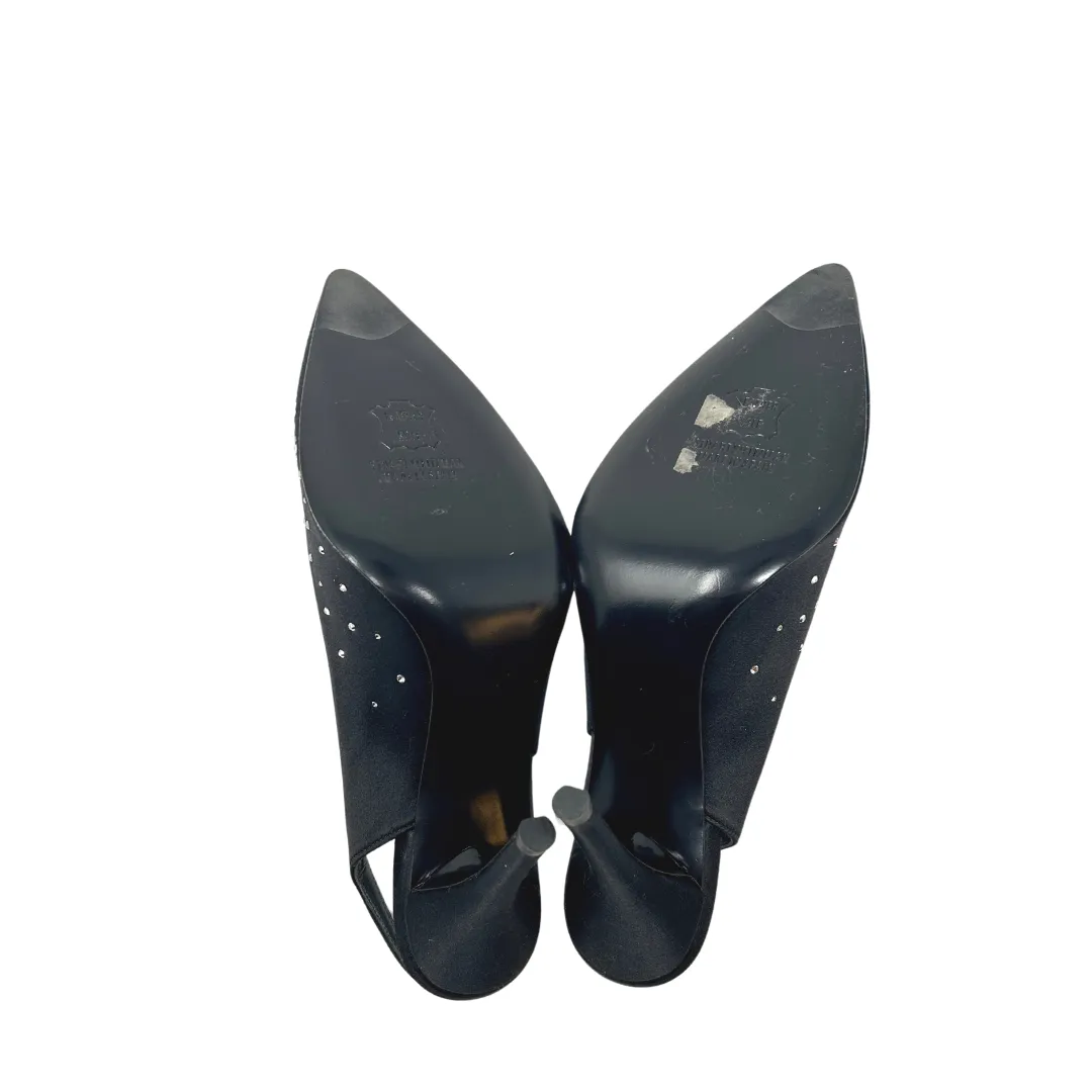 Stuart Weitzman Crystal Embellished Sling Backs- Size 9