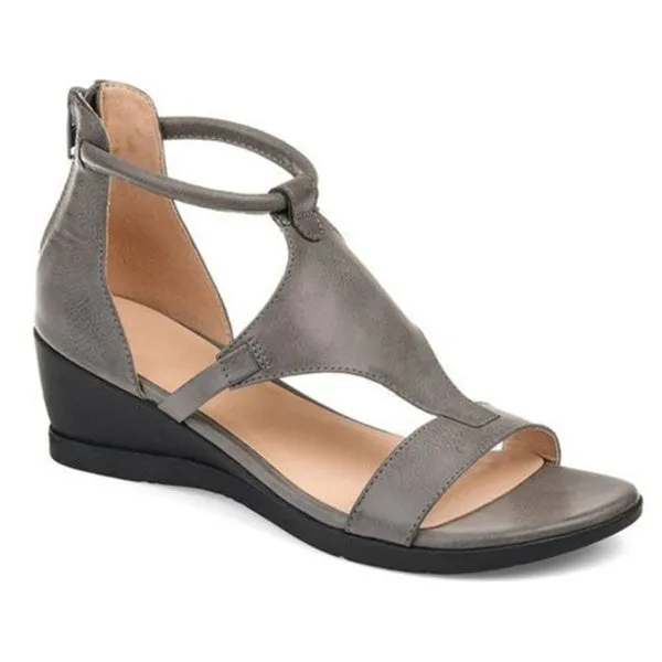 Summer Female Sandals High Heel Slope Shoes Thick Bottom Loose Sandals