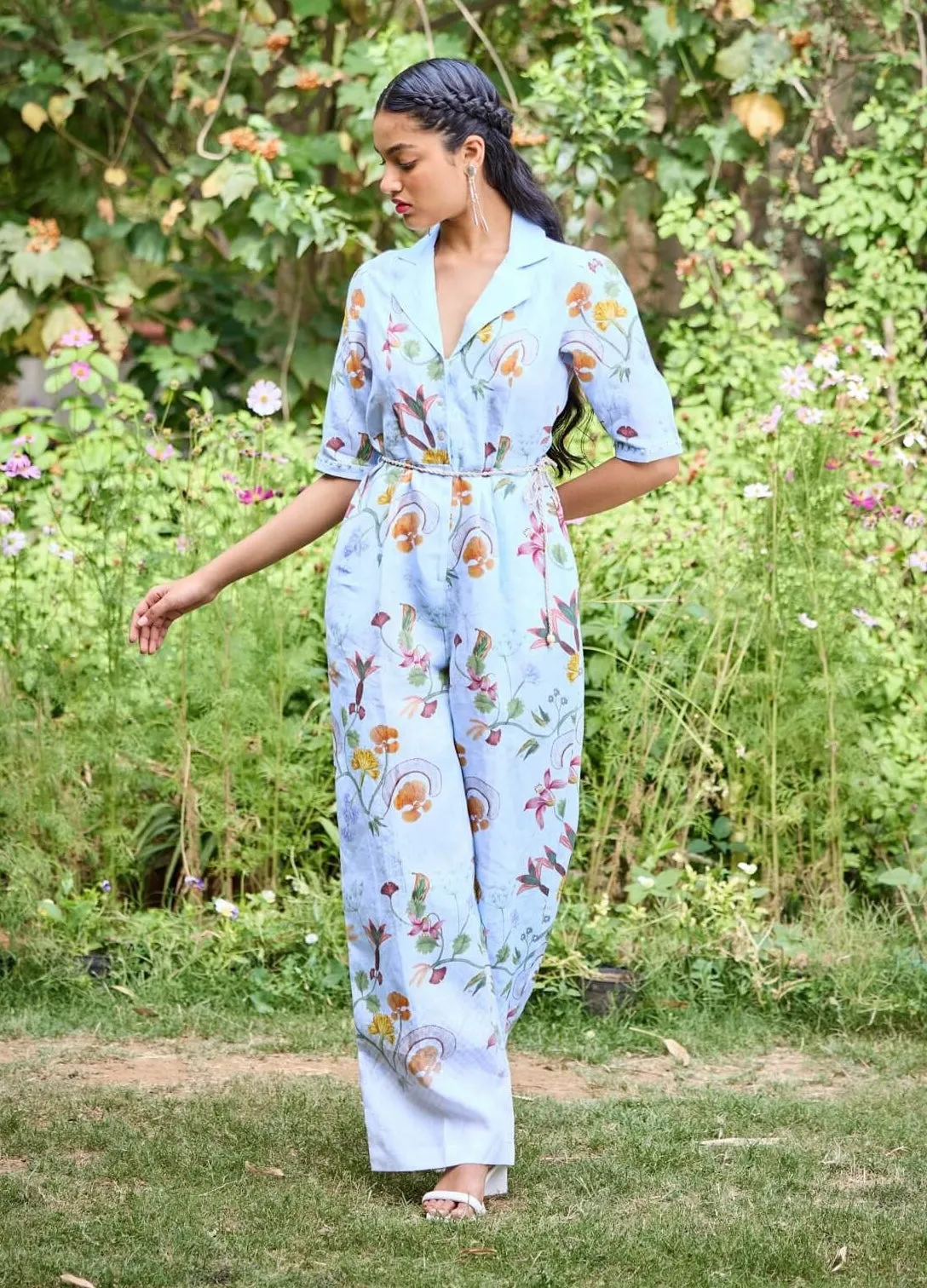 Sydney blue jumpsuit and belt