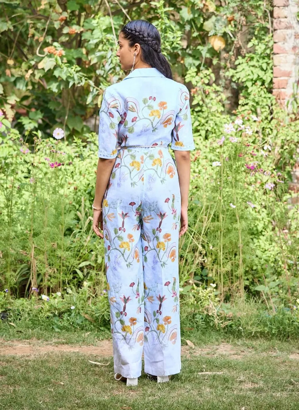Sydney blue jumpsuit and belt