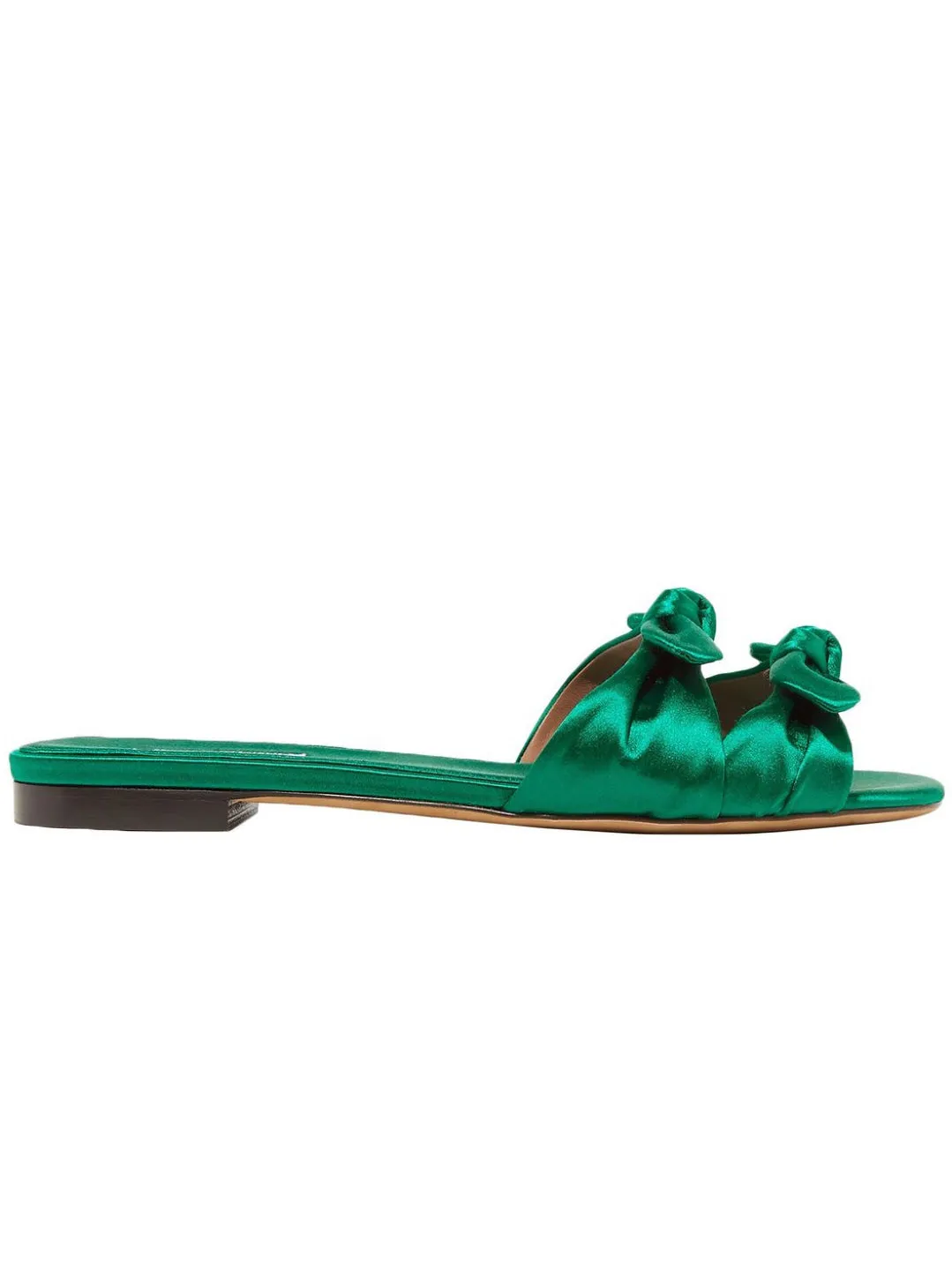 TABITHA SIMMONS Cleo Bow-Embellished Metallic Leather Sandals