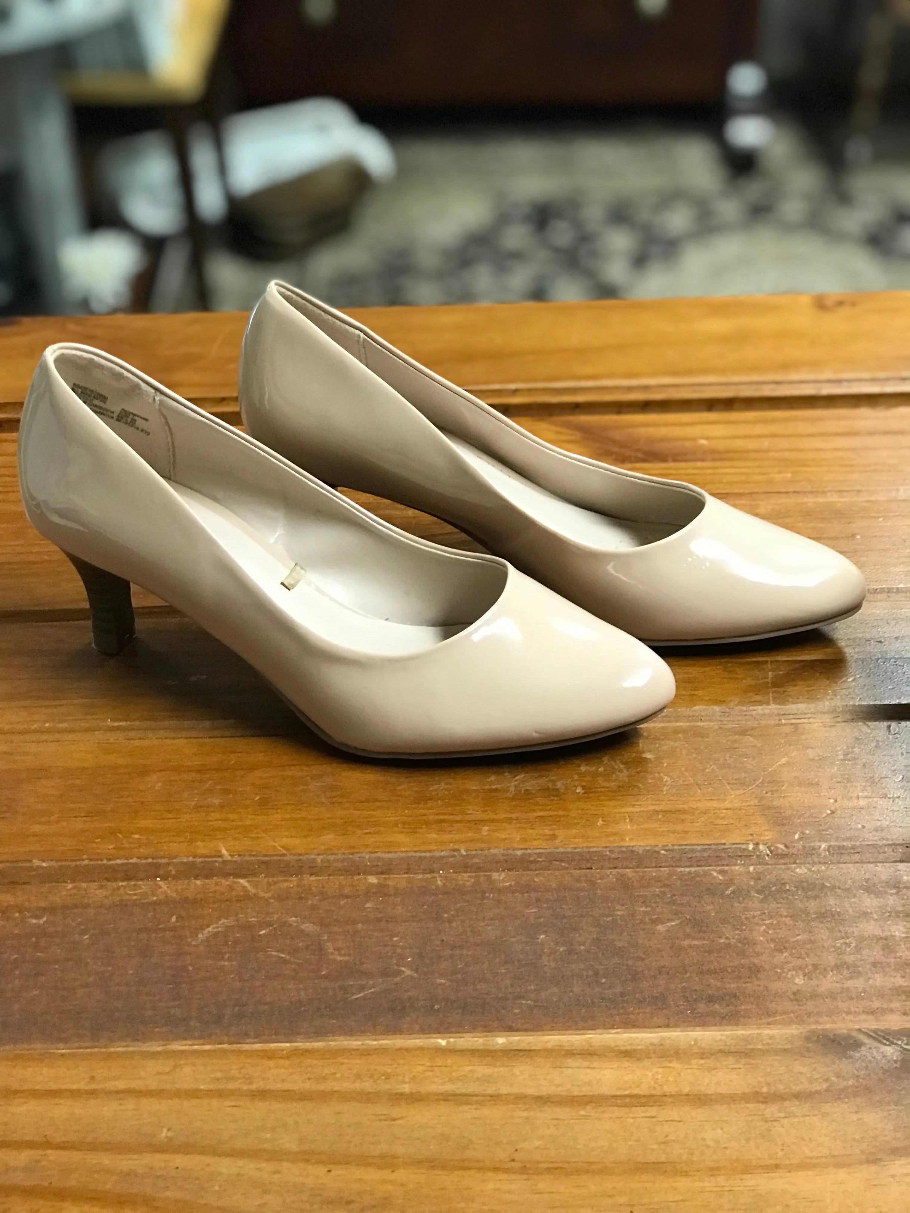 Tan Patent Heels-7