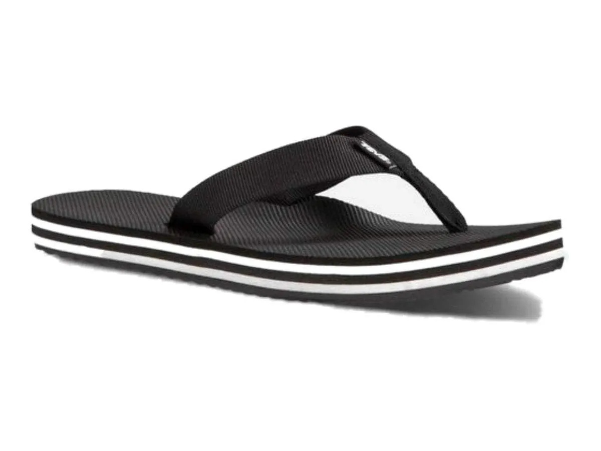 Teva Women's Black Deckers Multilayered Flip Flop Sandals