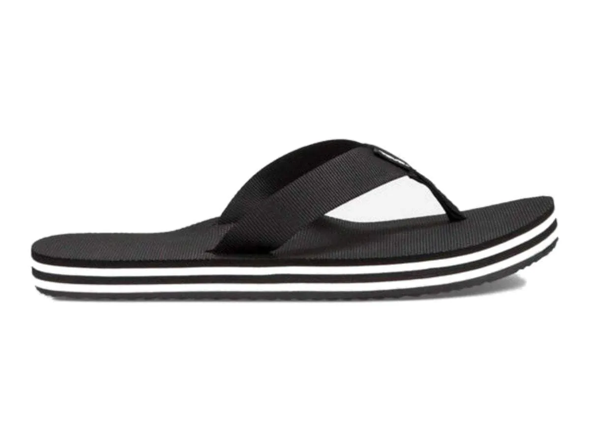 Teva Women's Black Deckers Multilayered Flip Flop Sandals
