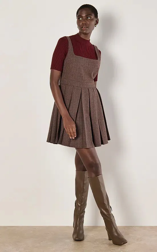 The Maggie Pleated Mini Skater Dress - PLUS