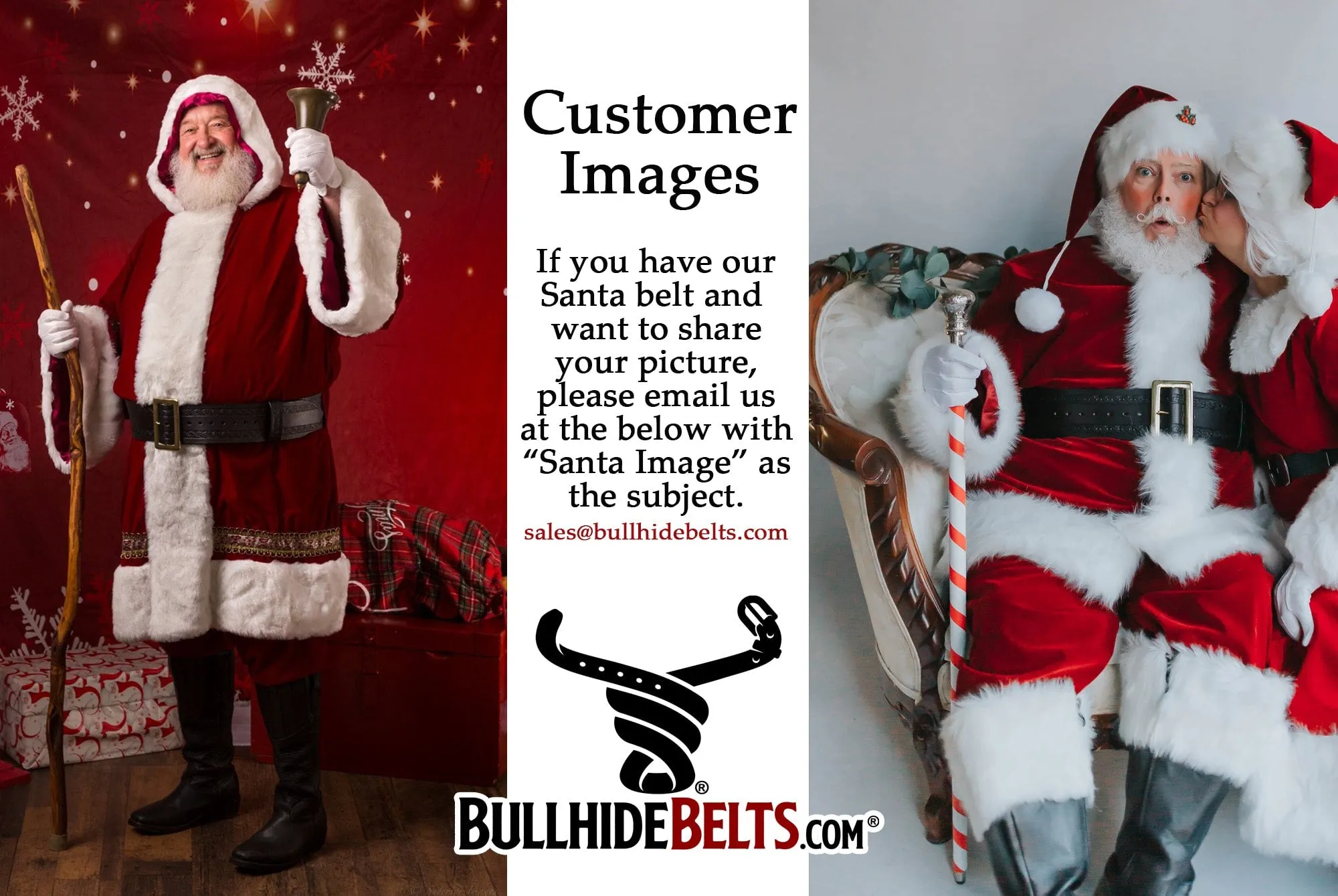 The Santa Claus: Black Premium Leather Oak Leaf Embossed 3.50" Professional Belt