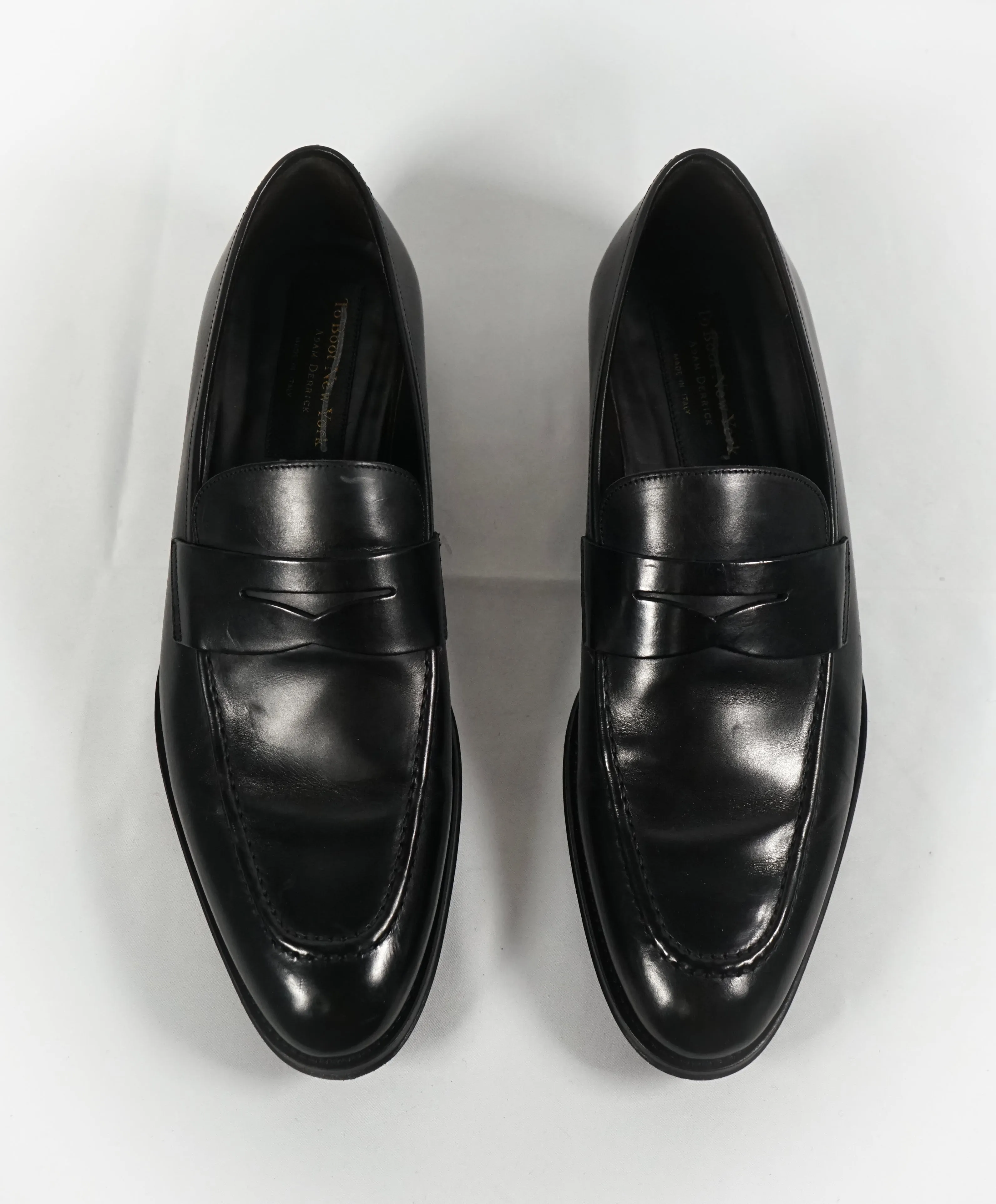 TO BOOT NEW YORK - “James” Black Round Toe Penny Loafers - 9.5