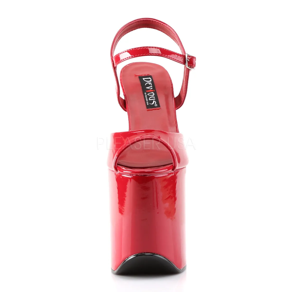 TRAMP-709  Red Patent/Red