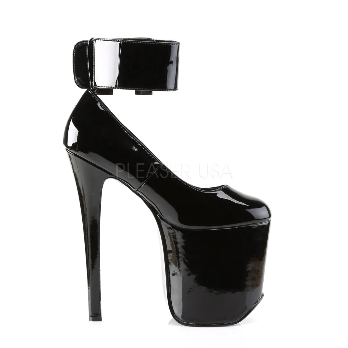 TRAMP-742  Black Patent/Black