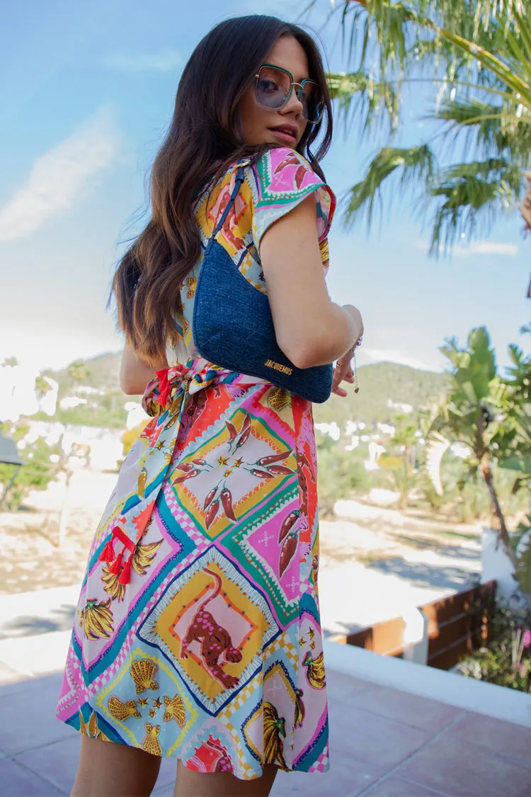 Tropical Tile Lola Mini Dress