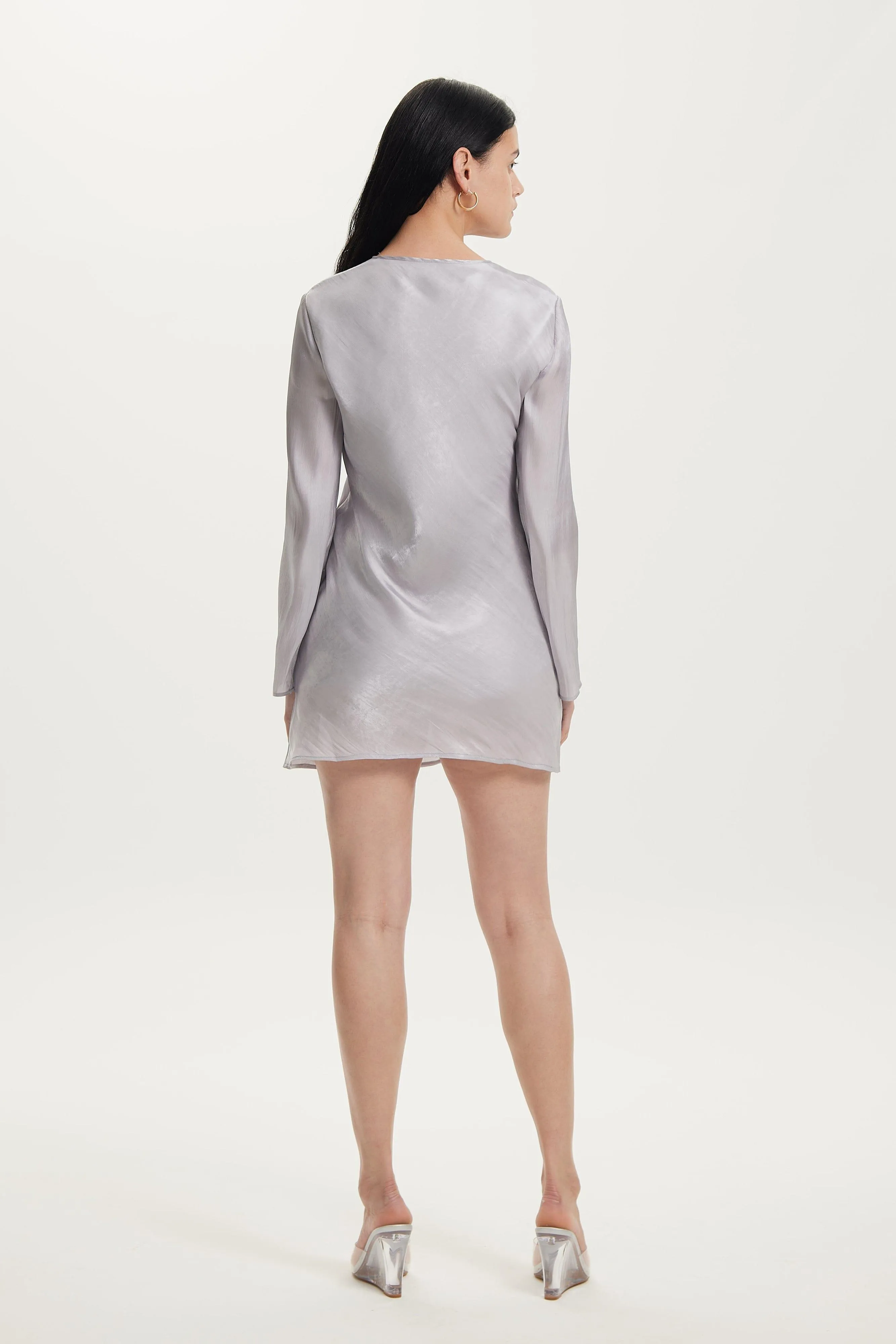 UNTAMED BIAS TIE UP MINI | SILVER