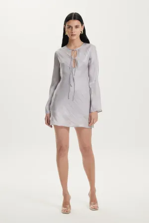 UNTAMED BIAS TIE UP MINI | SILVER