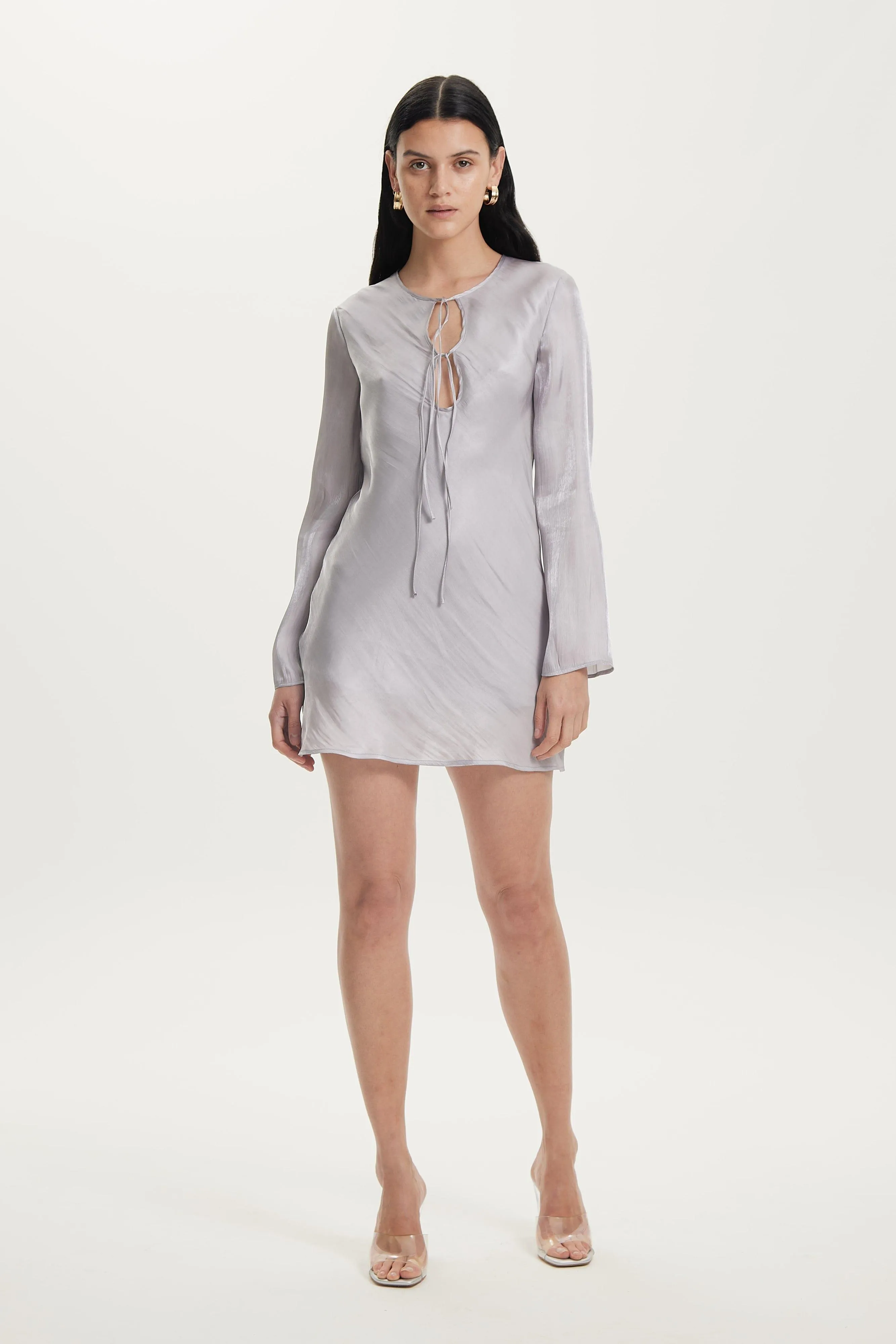 UNTAMED BIAS TIE UP MINI | SILVER