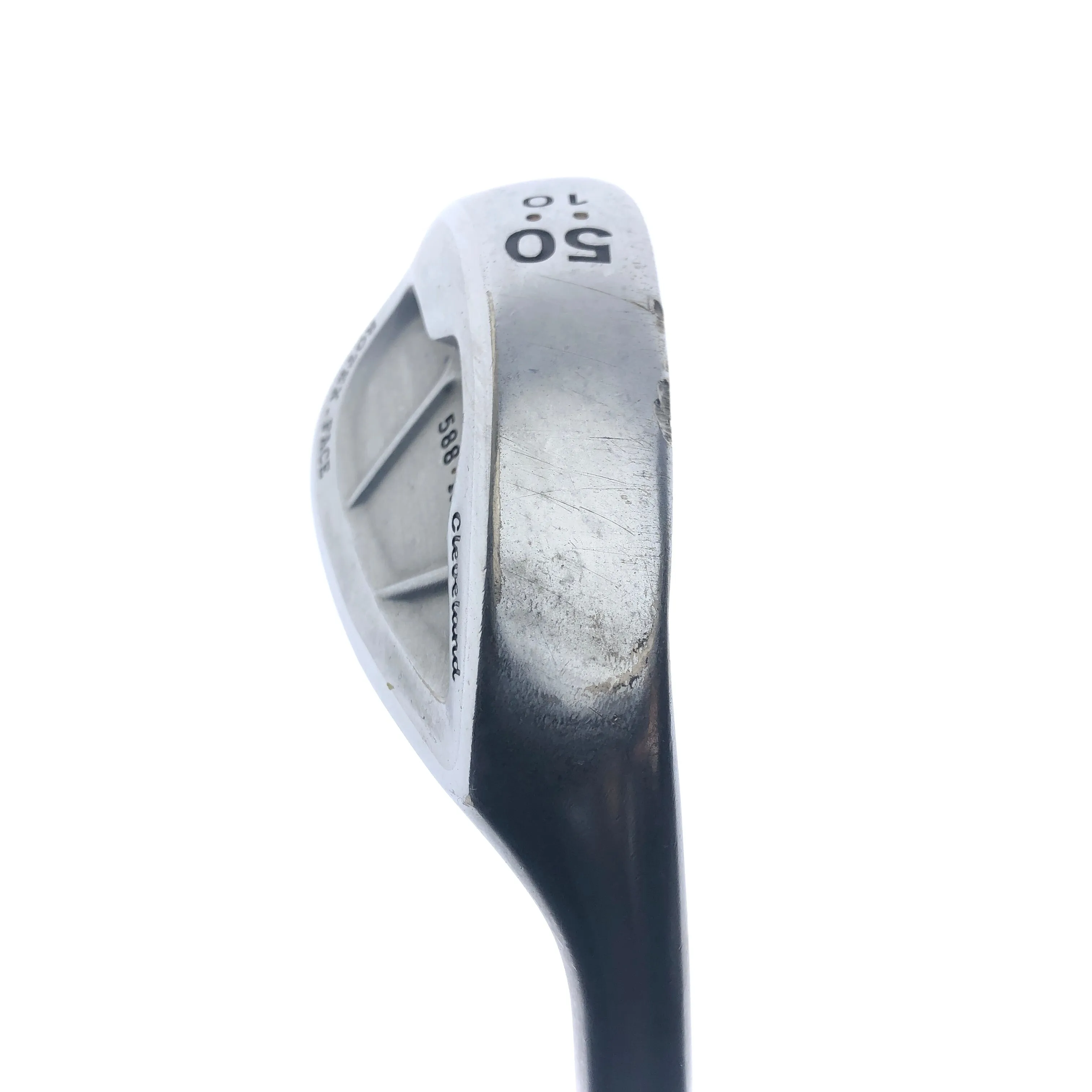 Used Cleveland 588 RTX CB Satin Chrome Approach Wedge / 50 Degrees / Wedge Flex