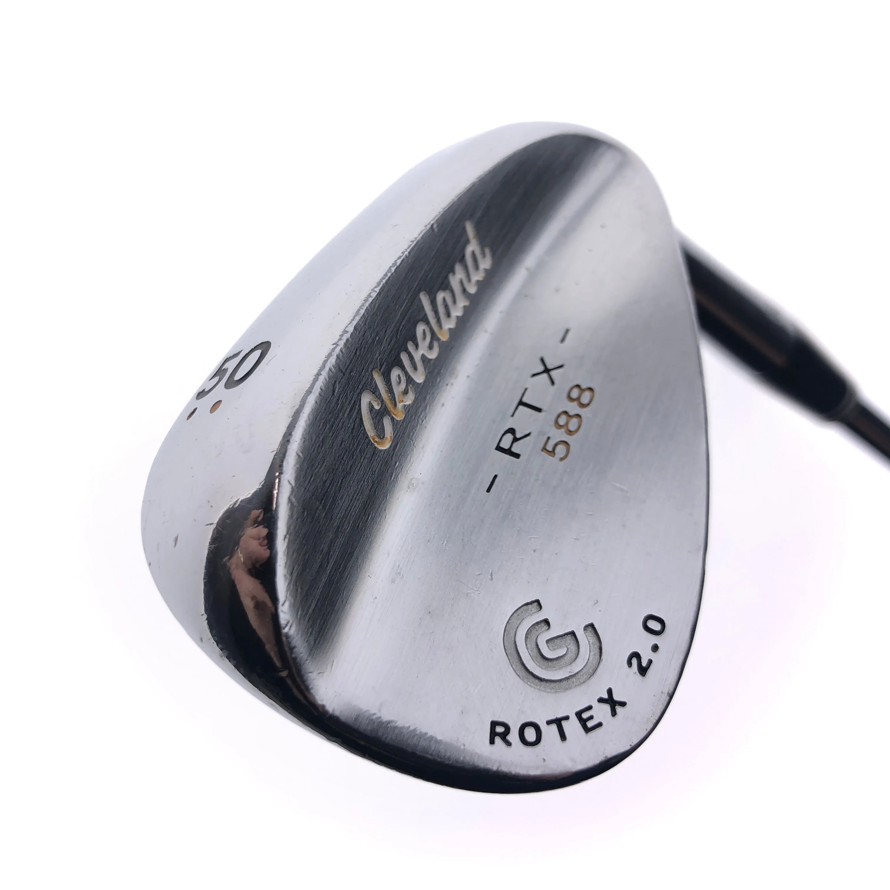 Used Cleveland 588 RTX Satin Chrome Gap Wedge / 50.0 Degrees / Wedge Flex