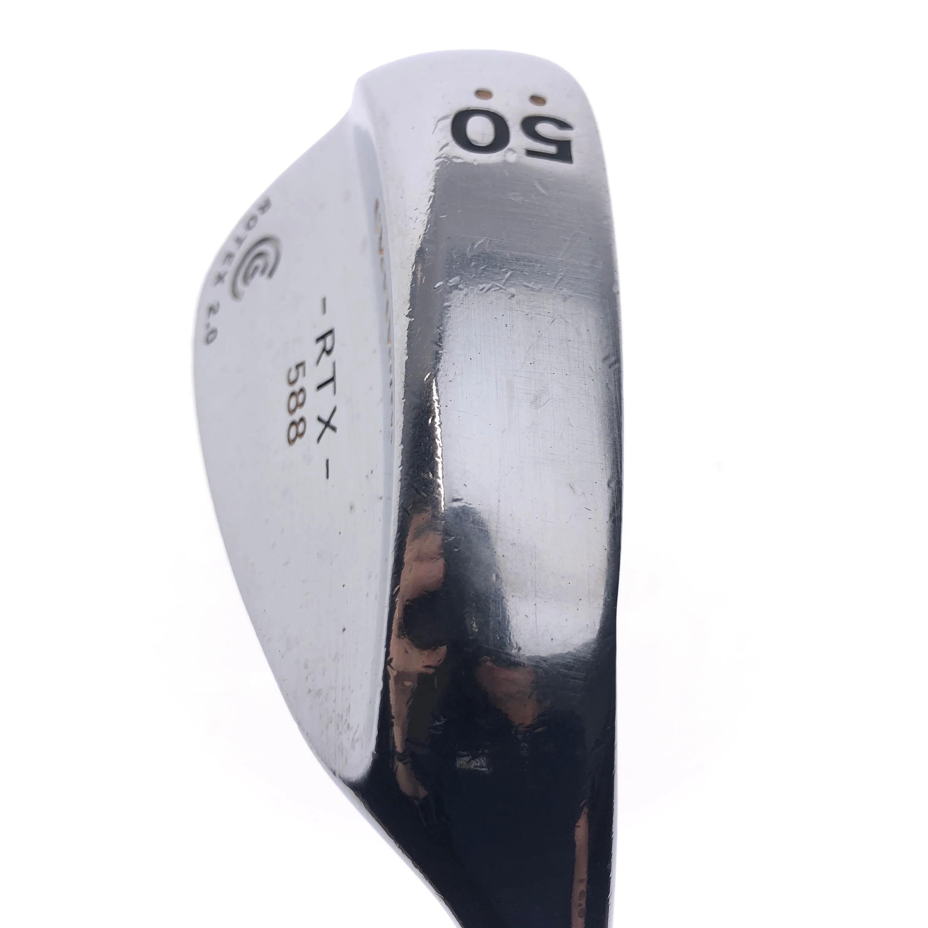 Used Cleveland 588 RTX Satin Chrome Gap Wedge / 50.0 Degrees / Wedge Flex