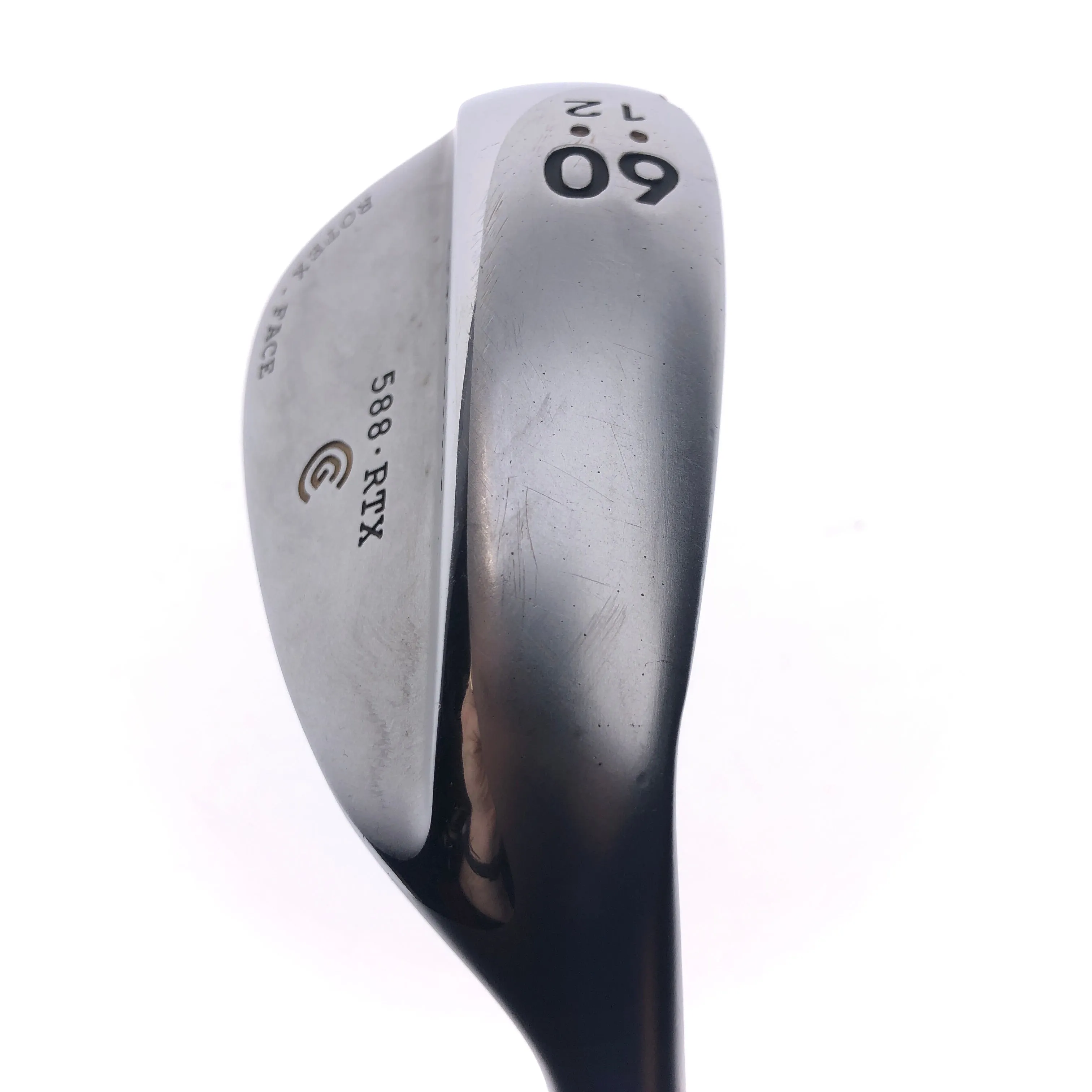 Used Cleveland 588 RTX Satin Chrome Lob Wedge / 60.0 Degrees / Wedge Flex