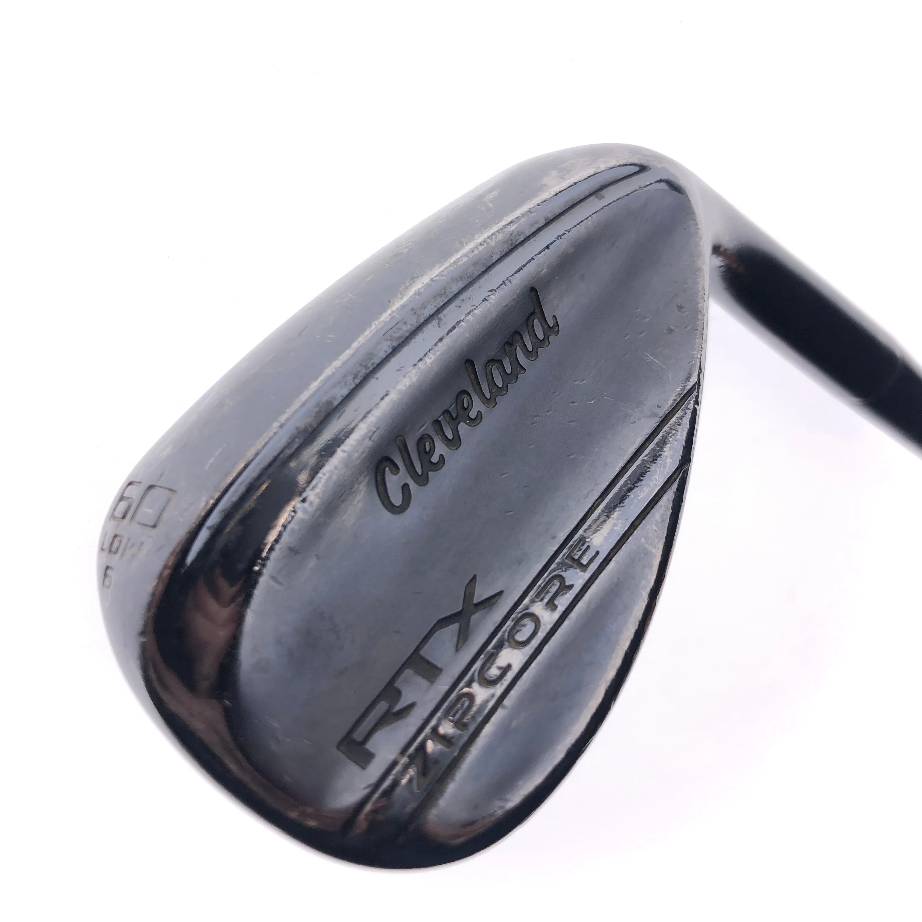Used Cleveland RTX ZipCore Black Satin Lob Wedge / 60.0 Degrees / Stiff Flex