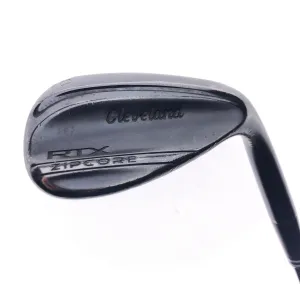 Used Cleveland RTX ZipCore Black Satin Lob Wedge / 60.0 Degrees / Stiff Flex