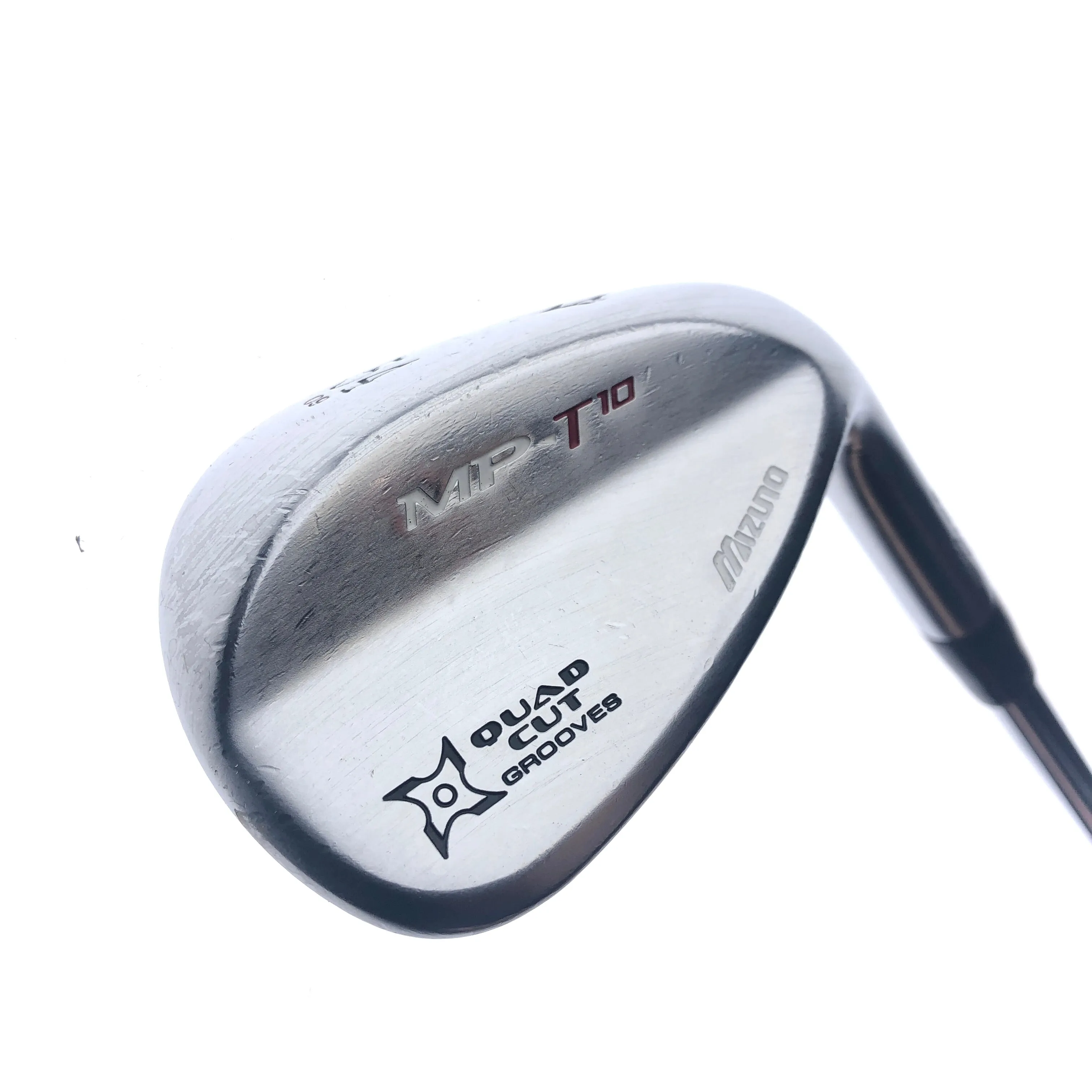 Used Mizuno MP-T 10 White Satin Chrome Sand Wedge / 54.0 Degrees / Stiff Flex
