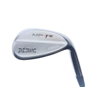 Used Mizuno MP-T 10 White Satin Chrome Sand Wedge / 54.0 Degrees / Stiff Flex