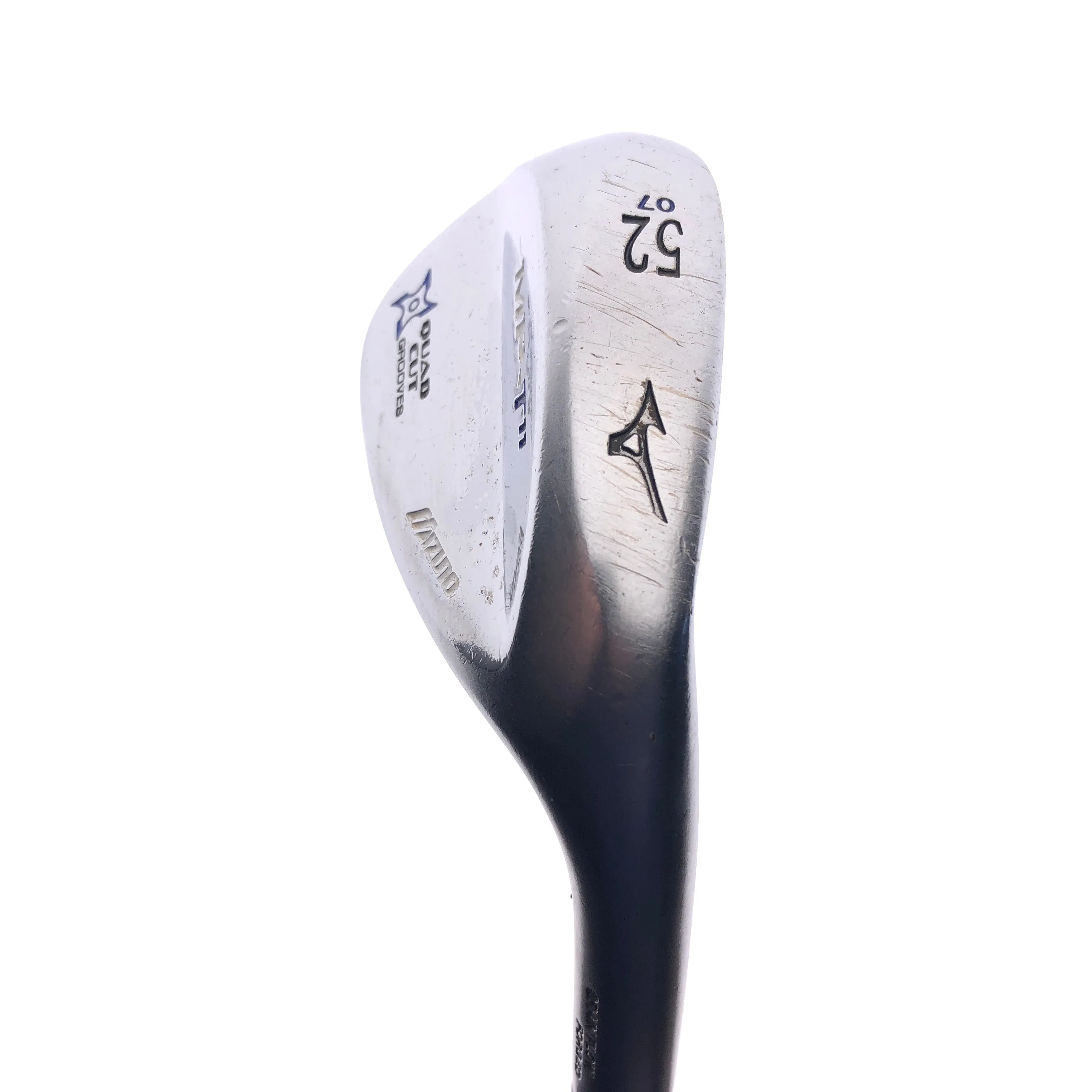 Used Mizuno MP-T 11 White Satin Chrome Approach Wedge / 52.0 Degree / Wedge Flex