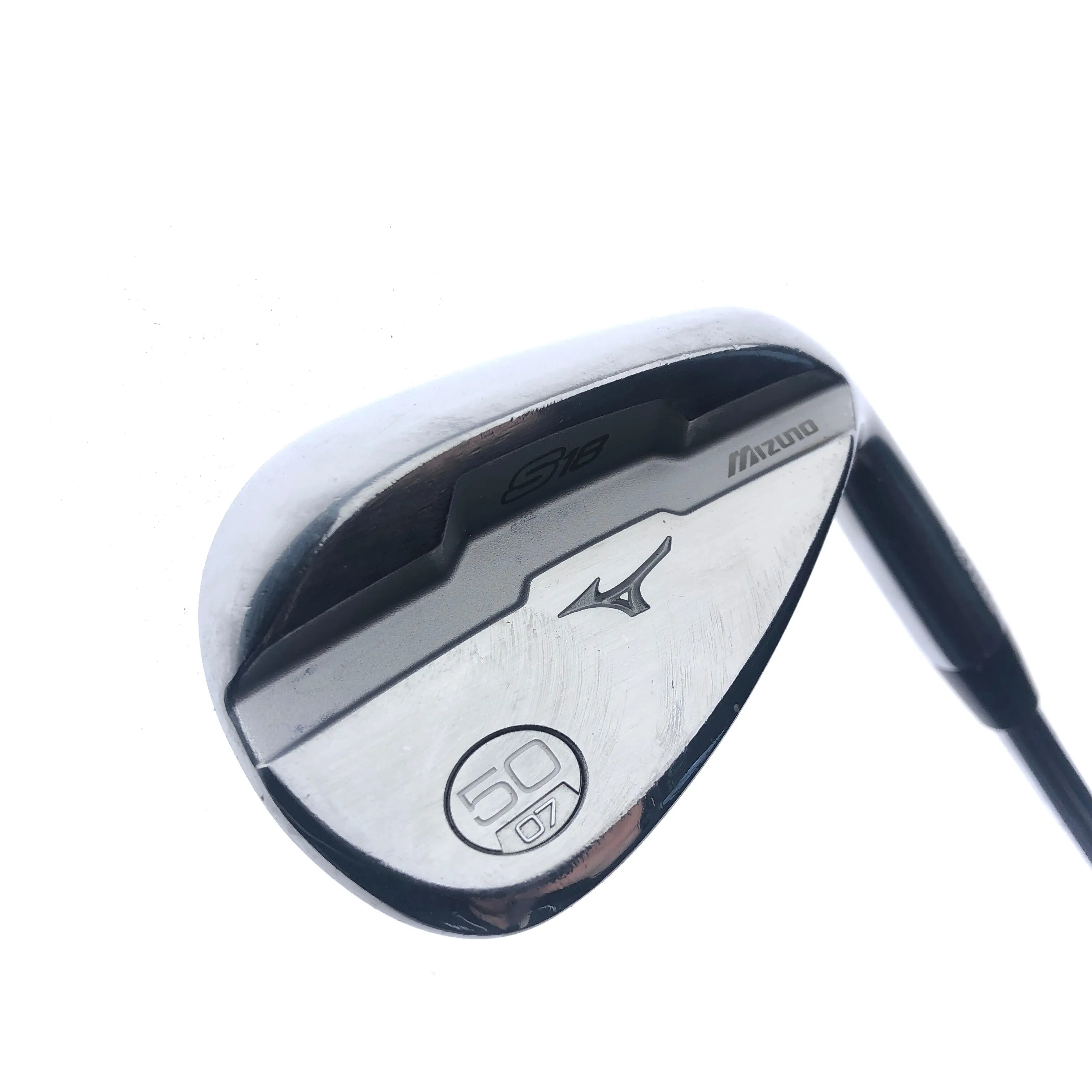 Used Mizuno S18 White Satin Gap Wedge / 50.0 Degrees / Regular Flex