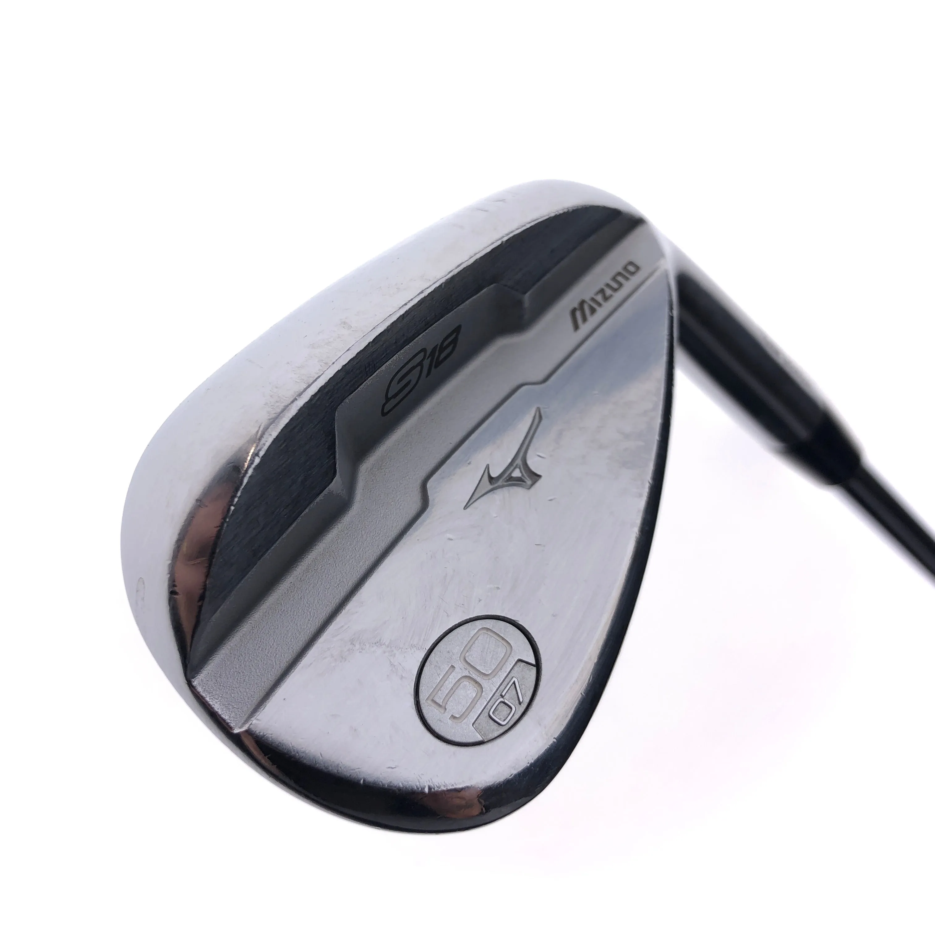 Used Mizuno S18 White Satin Gap Wedge / 50.0 Degrees / Regular Flex