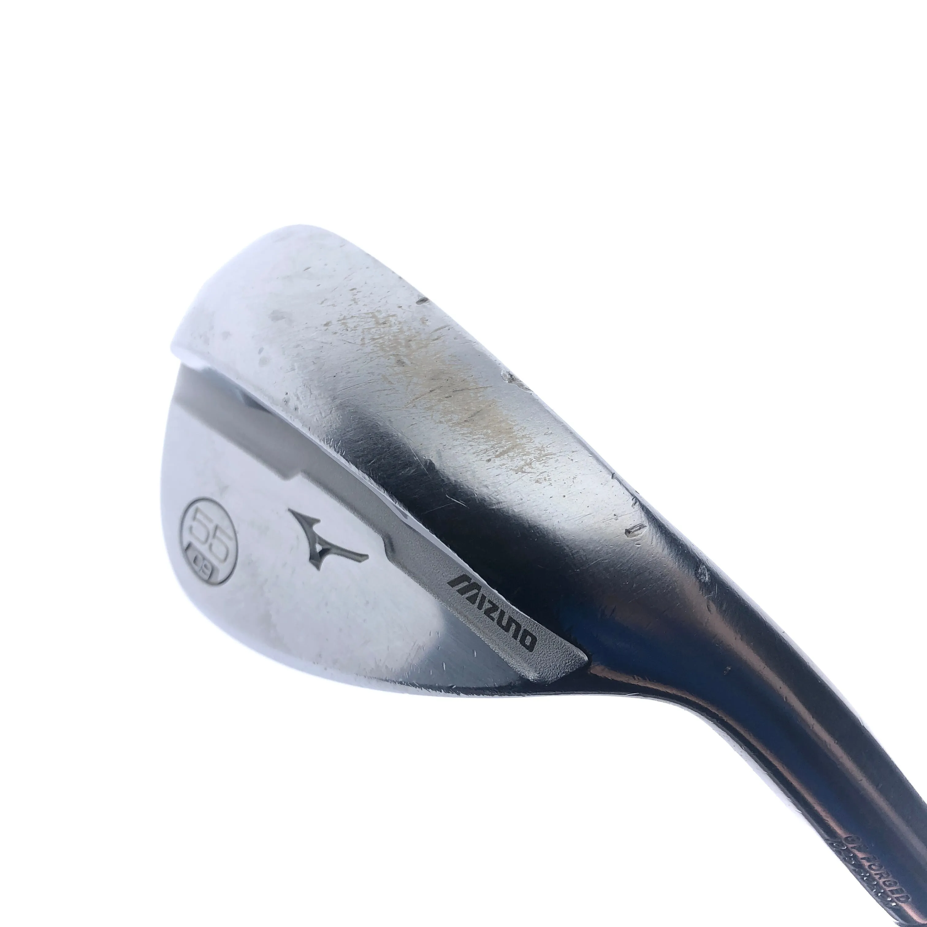 Used Mizuno S18 White Satin Sand Wedge / 55.0 Degrees / Regular Flex