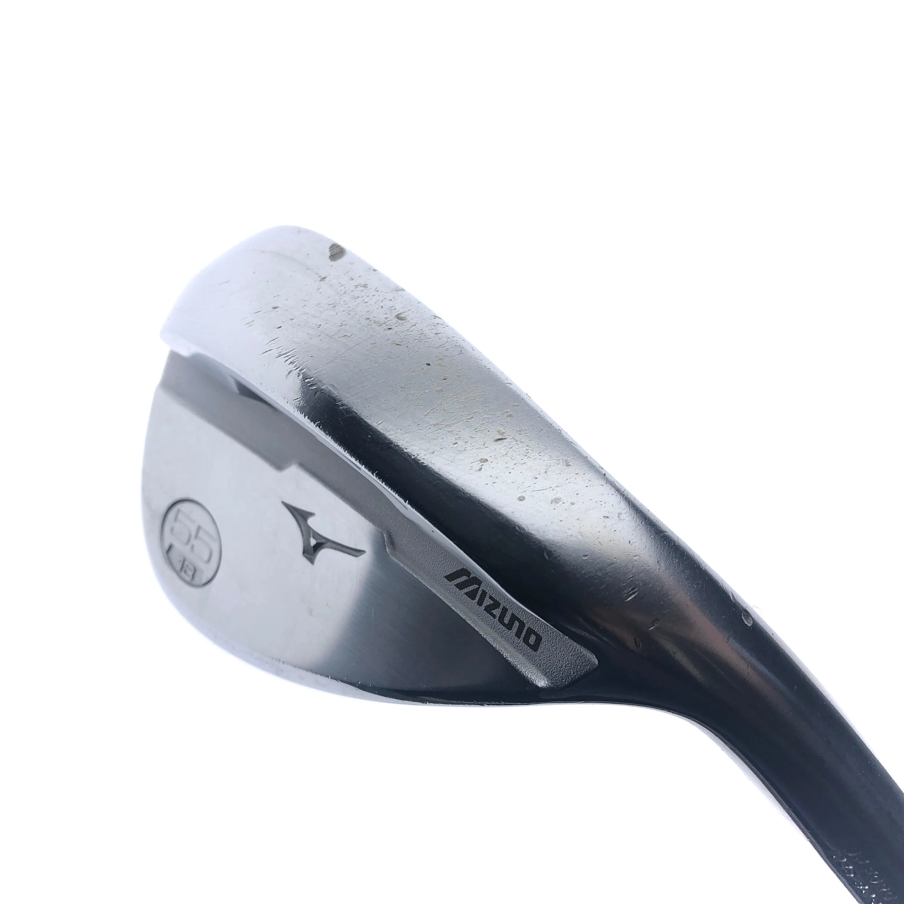 Used Mizuno S18 White Satin Sand Wedge / 55.0 Degrees / Regular Flex