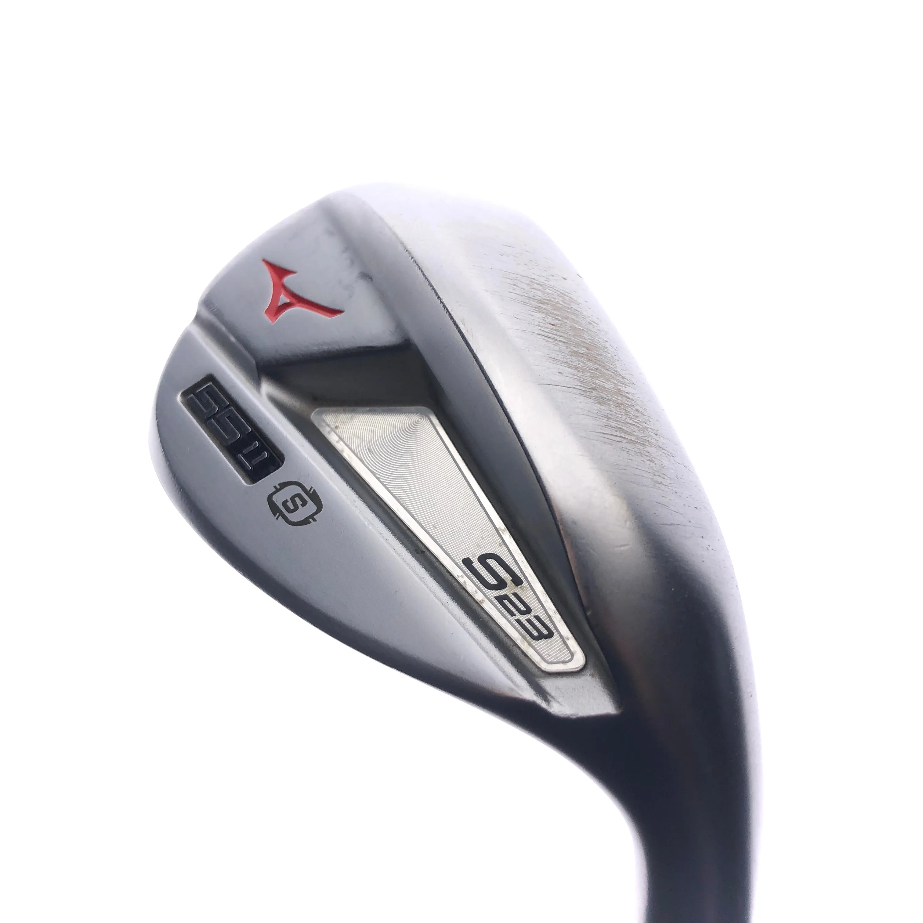 Used Mizuno S23 White Satin Sand Wedge / 55.0 Degrees / Stiff Flex