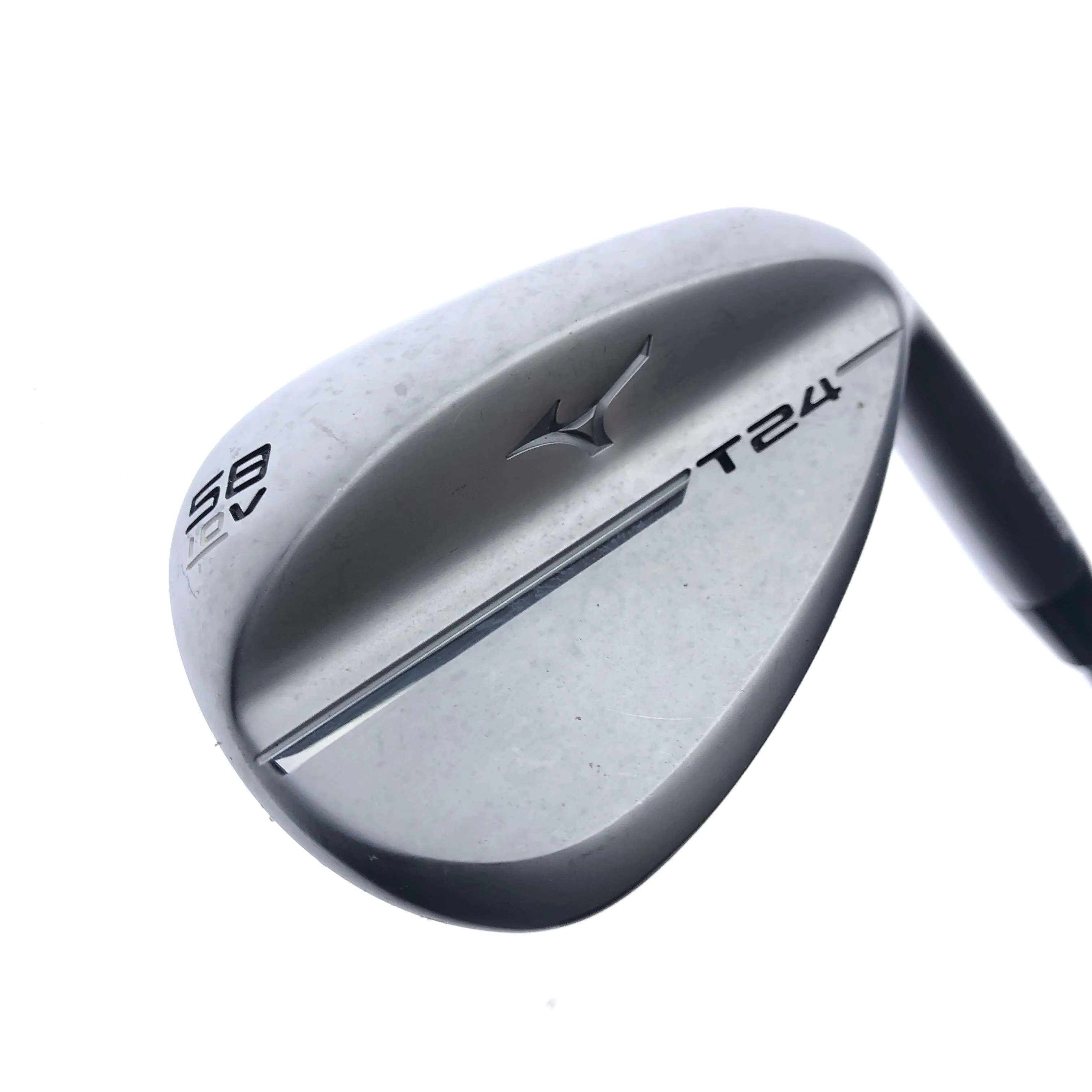 Used Mizuno T24 White Satin Lob Wedge / 58.0 Degrees / Stiff Flex